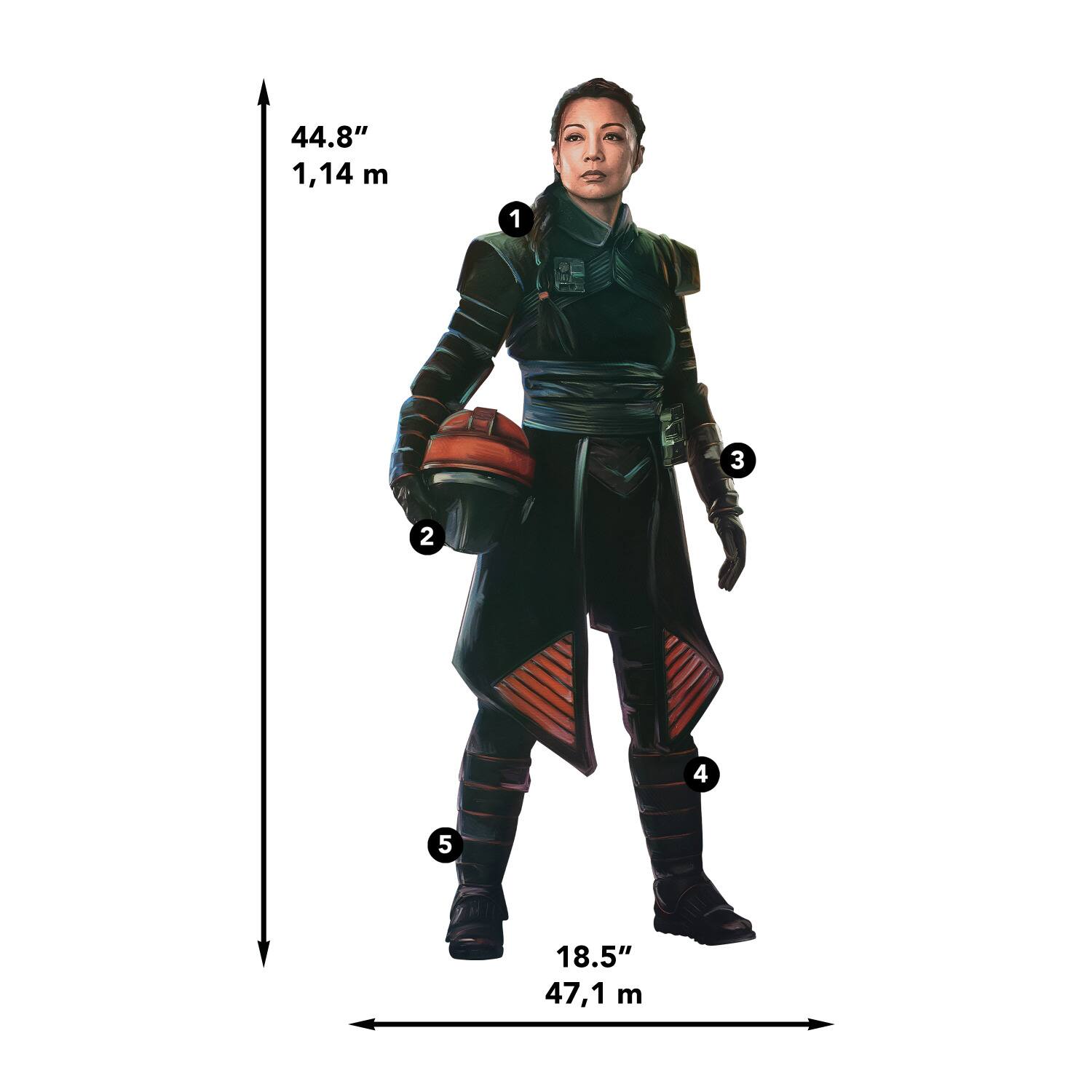 RoomMates The Book Of Boba Fett Fennec Shand Peel & Stick Giant Wall Decals