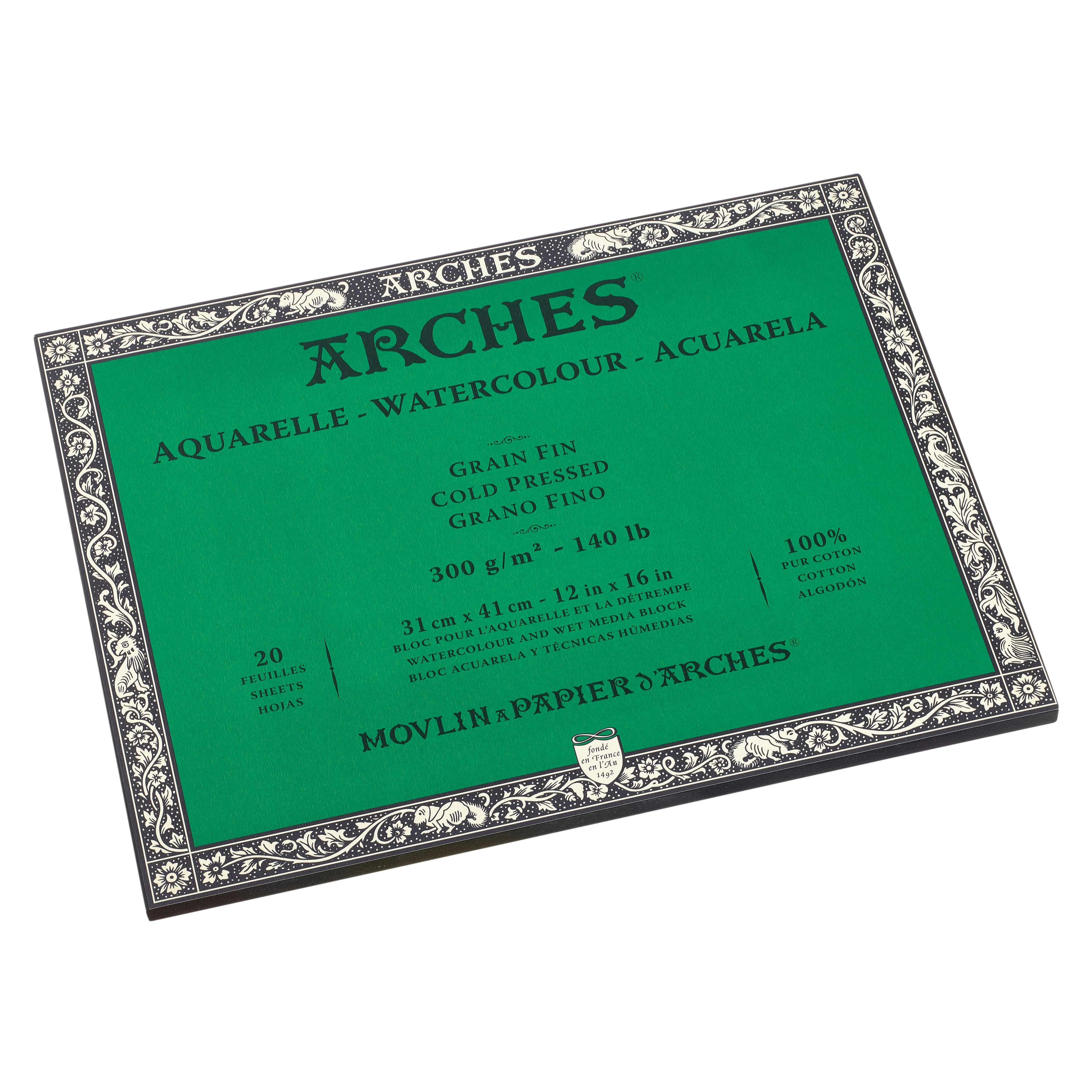 Arches® Cold Pressed 140 lb. Watercolor Block