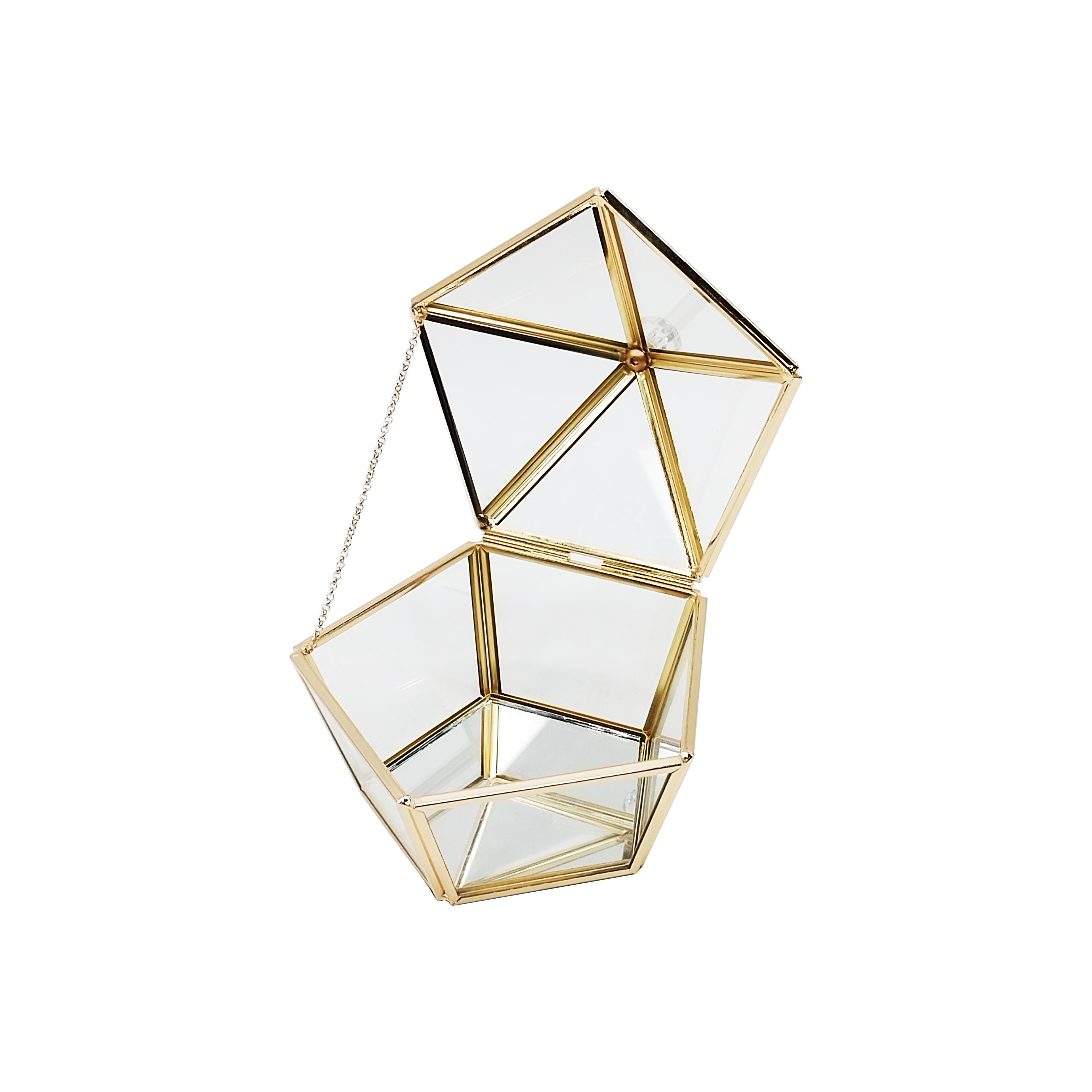 5" Glass Diamond Trinket Box by Ashland®
