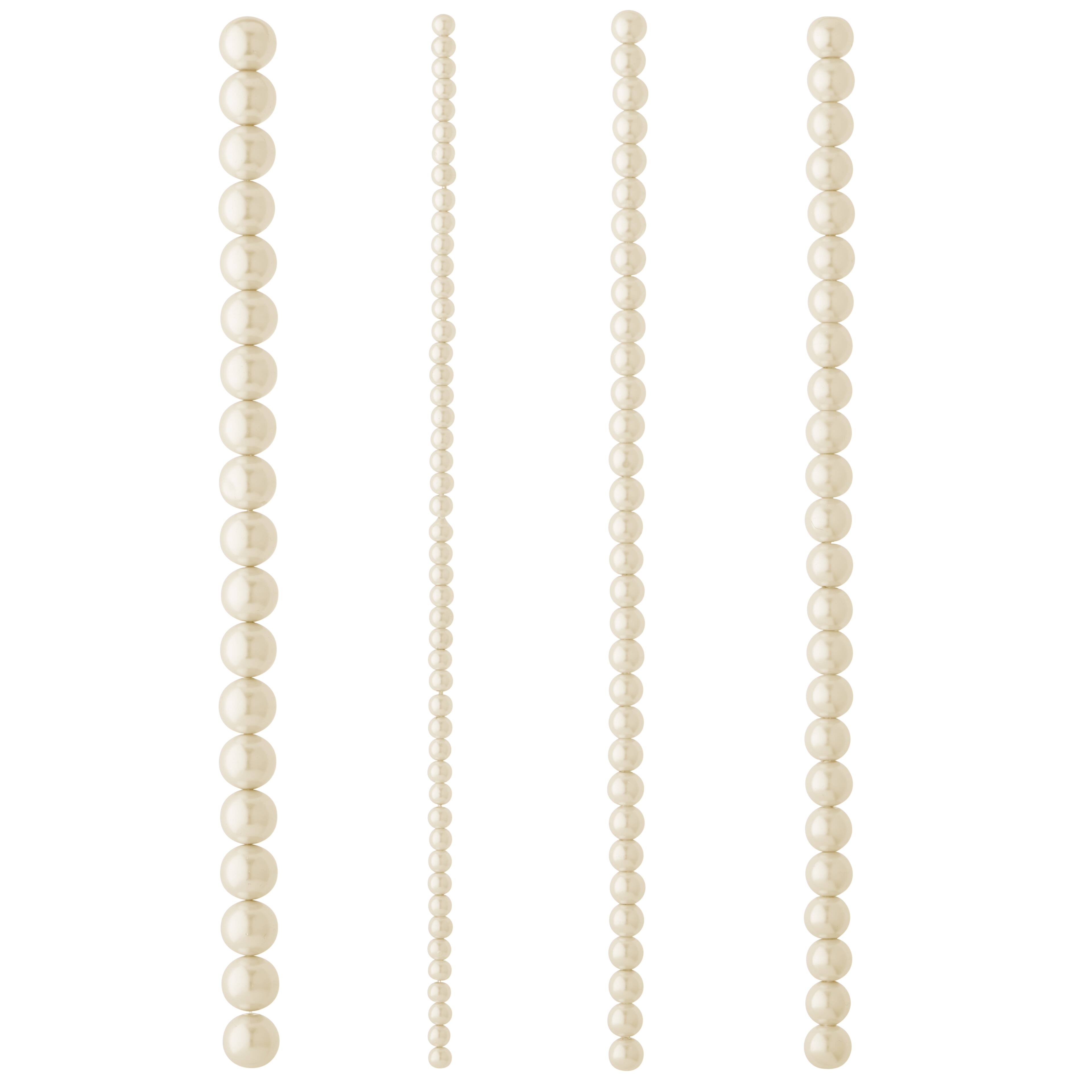 12 Pack: Light Pink Matte Glass Pearl Round Beads by Bead Landing™