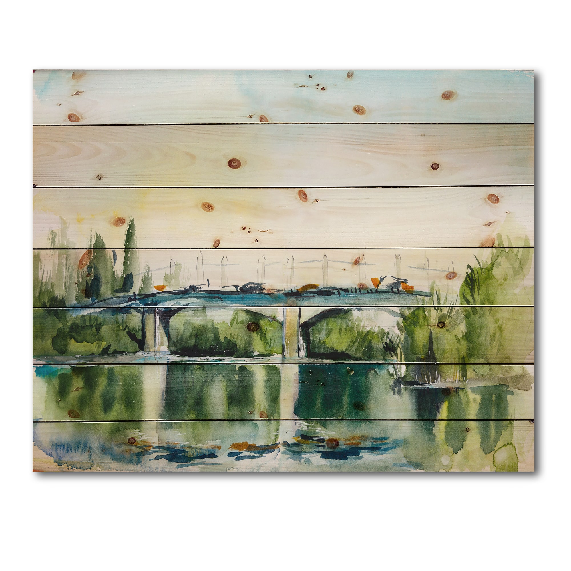 Designart - Landscape With Old Bridge In The Countryside