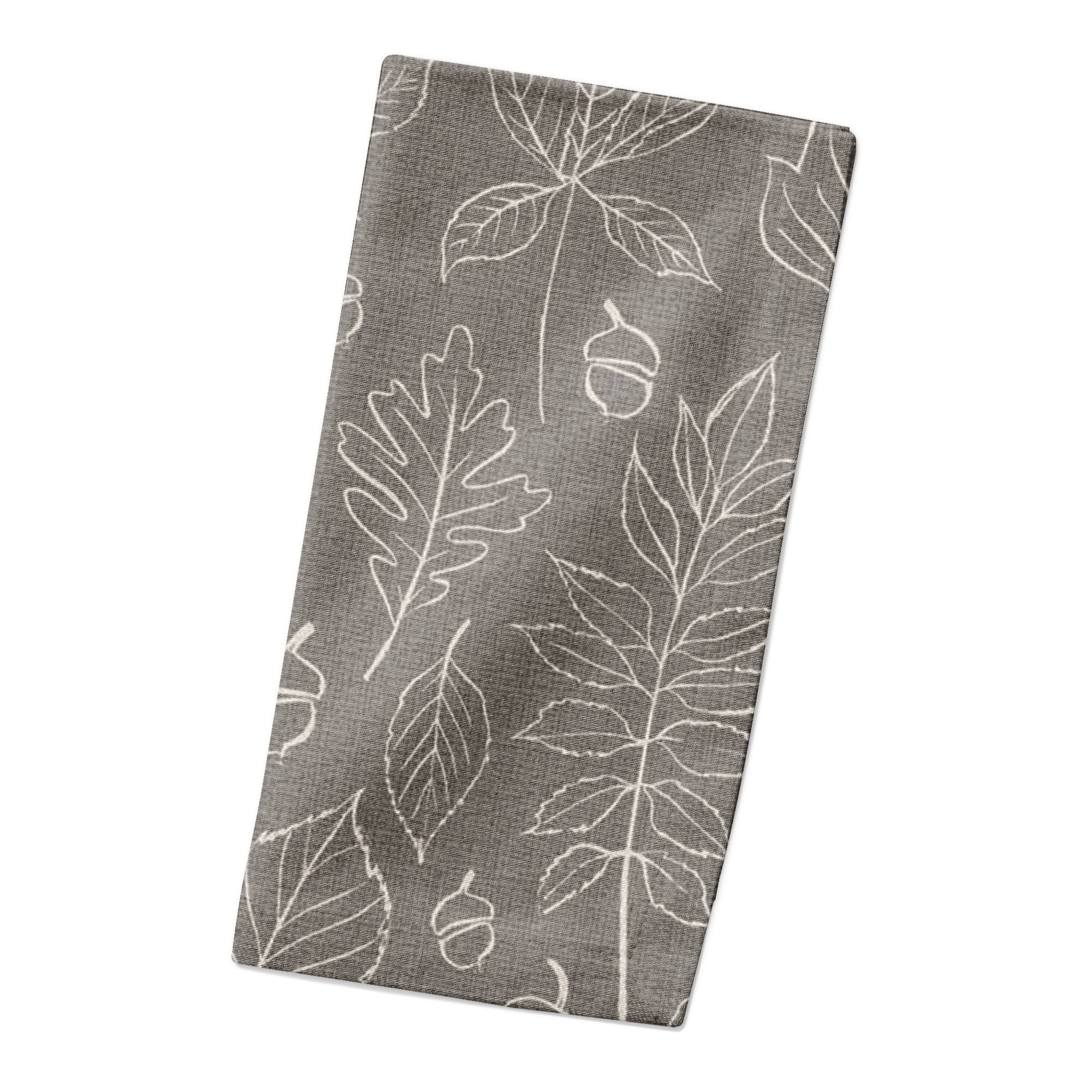 Leaf Pattern Cotton Twill Napkin
