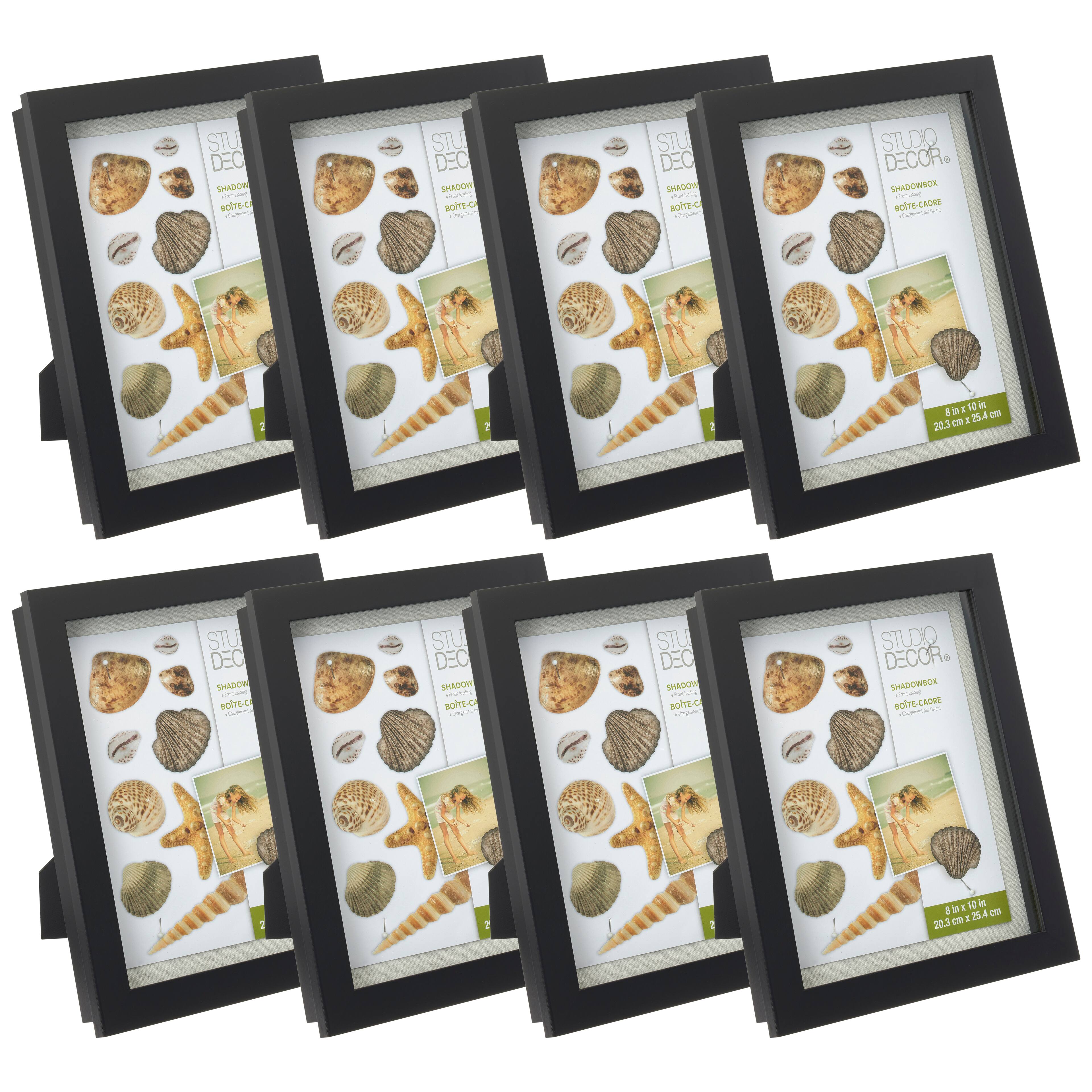 8 Pack: Black 8" x 10" Shadow Box by Studio Décor®