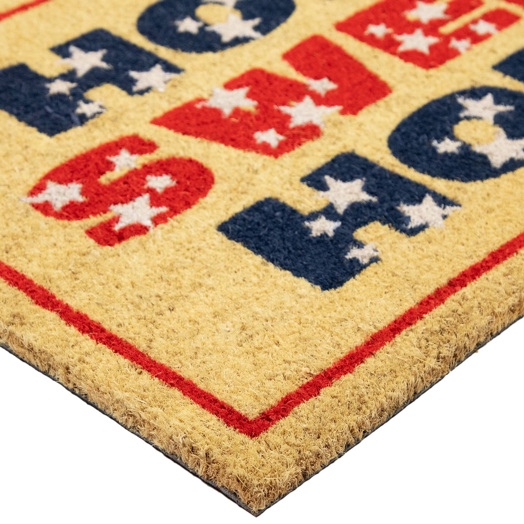 Red & Blue Patriotic Home Sweet Home Doormat