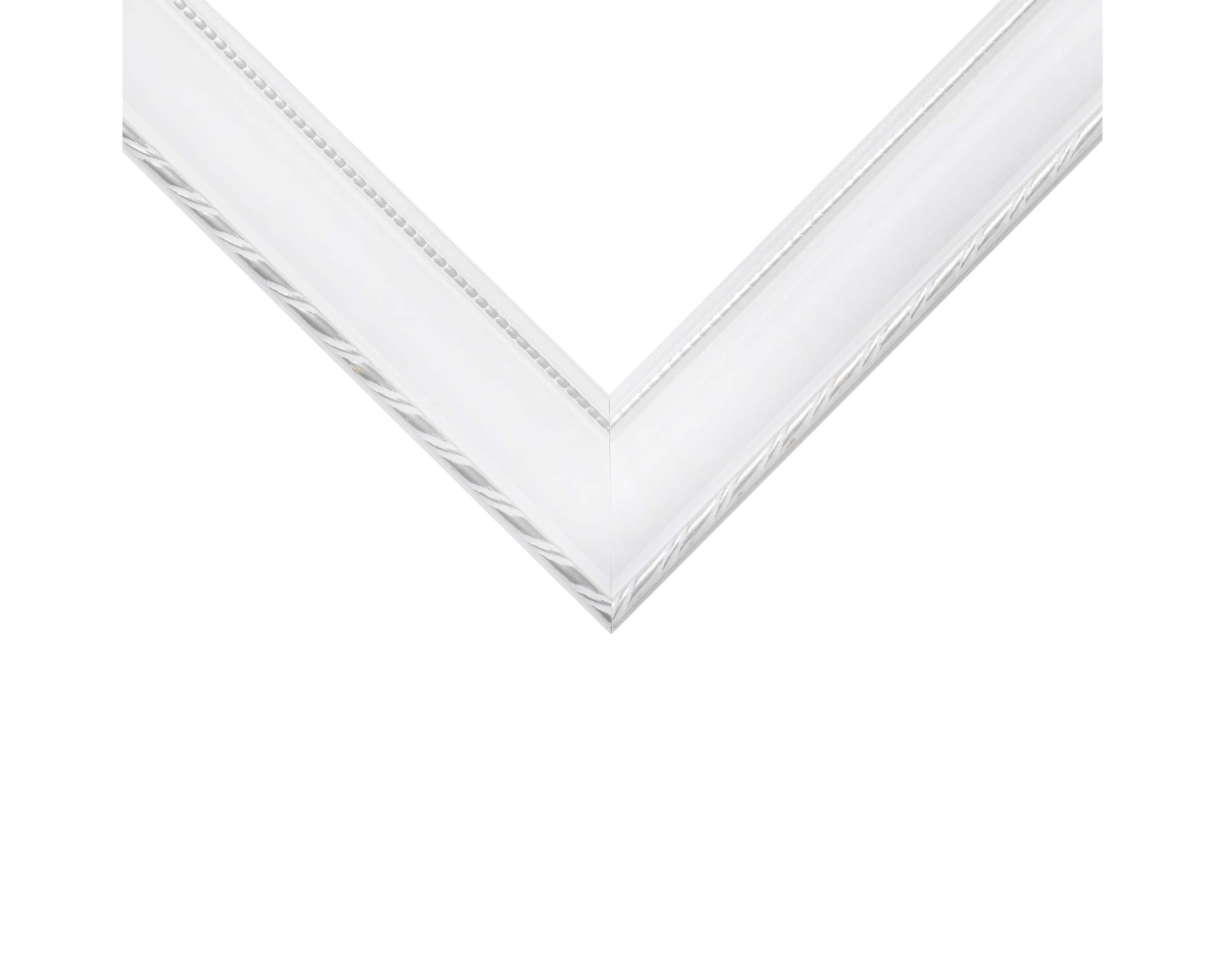 Craig Frames Victoria White and Silver Picture Frame