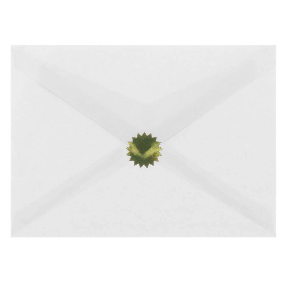 JAM Paper Gold Serrated Edge Circle Label Wafer Seals