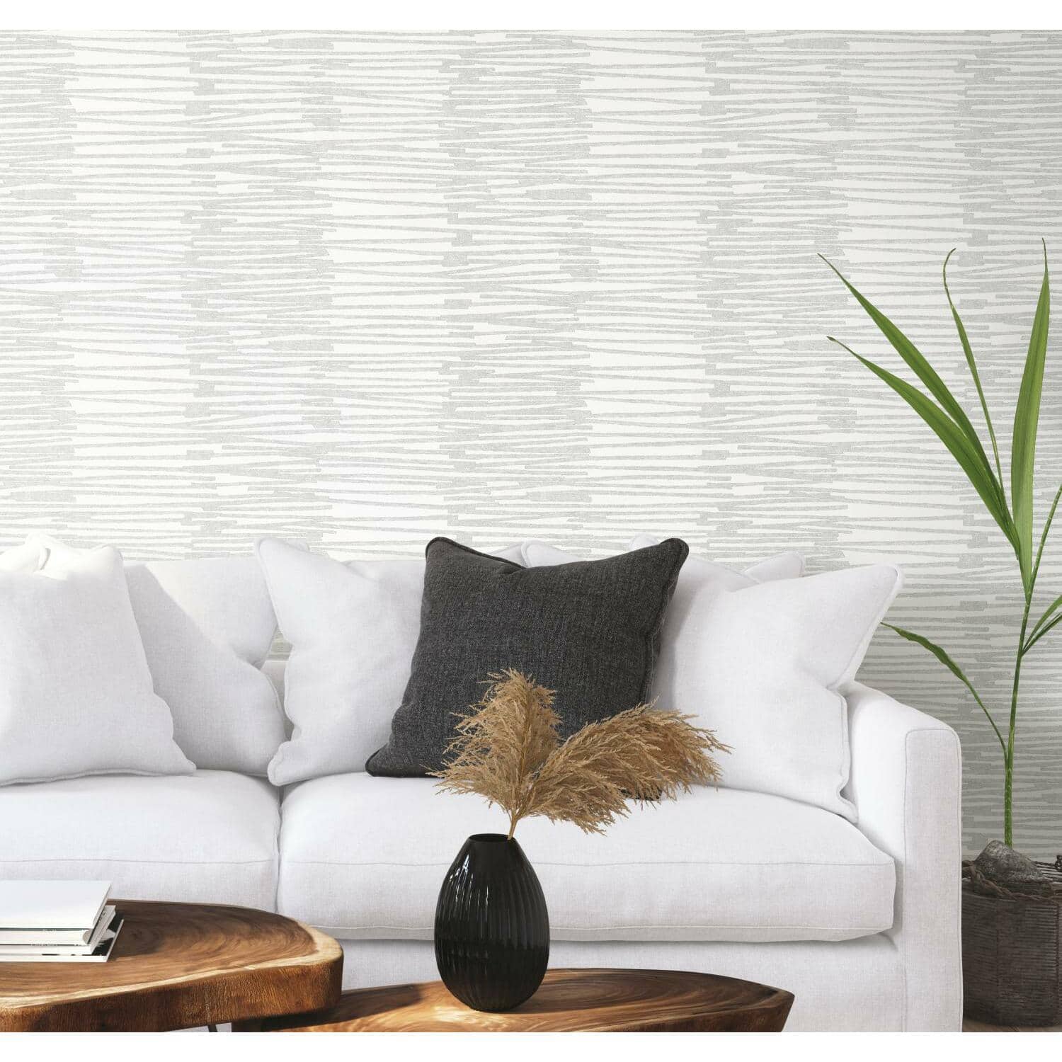 RoomMates Burundi Thatch Peel & Stick Wallpaper