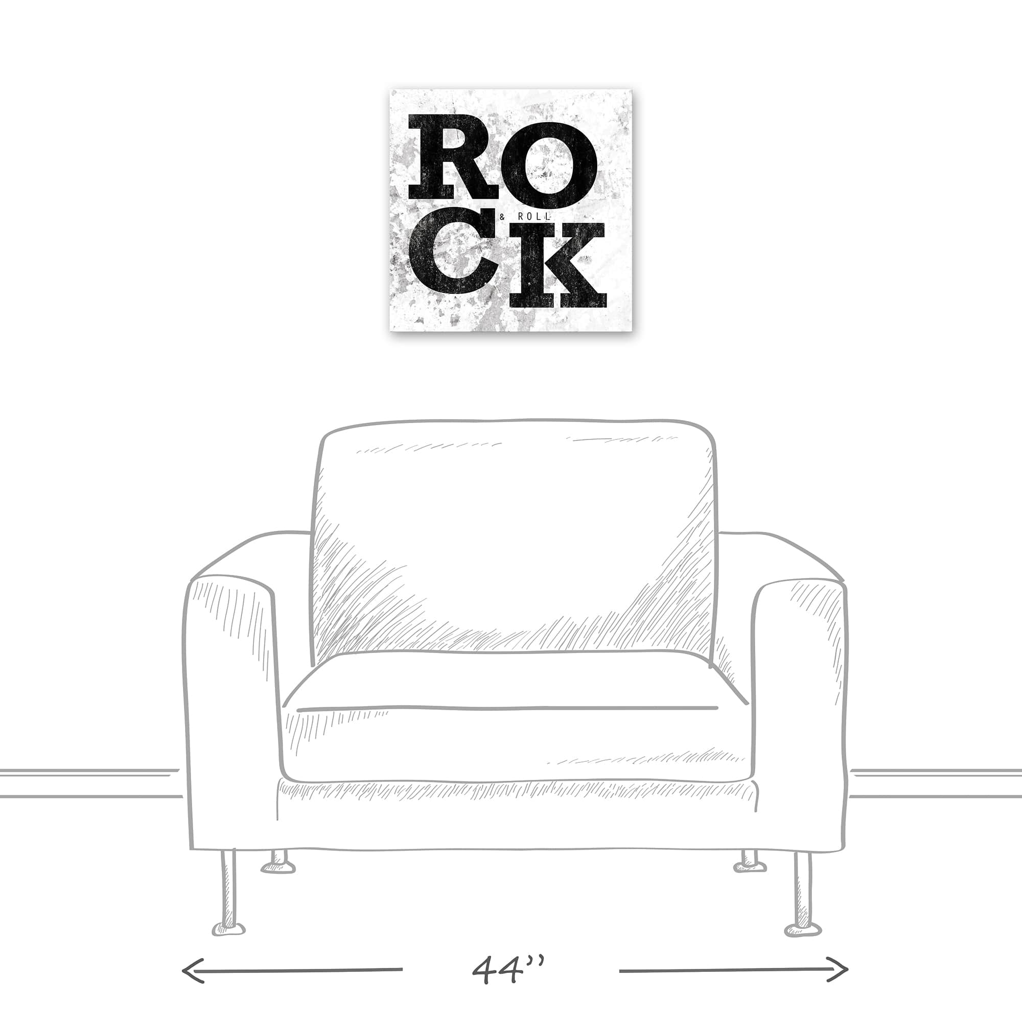 Rock 16" x 16" Canvas Wall Art