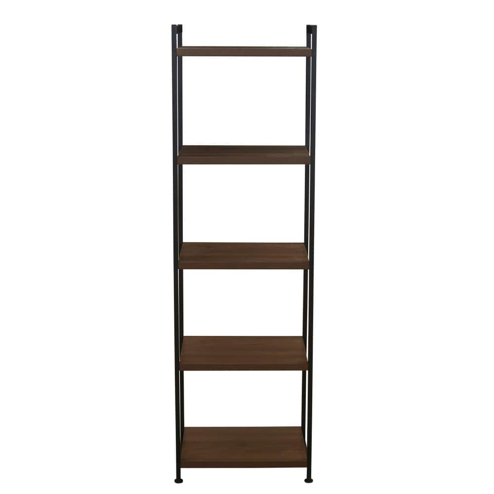 Household Essentials Jamestown 59" 5-Shelf Narrow Bookshelf