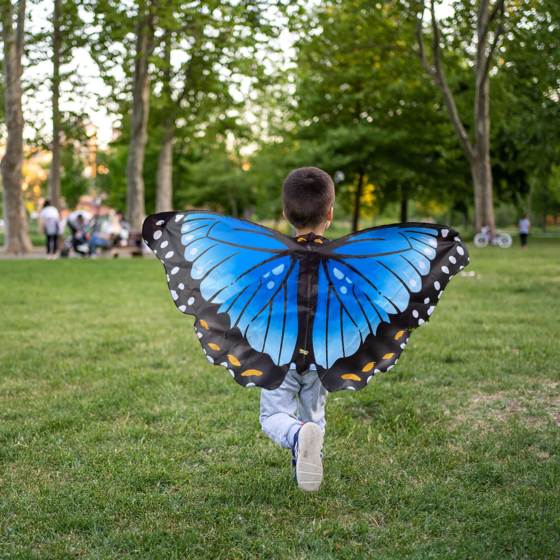 Insect Lore 44" x 20" Blue Dress-Up Morpho Butterfly Wings