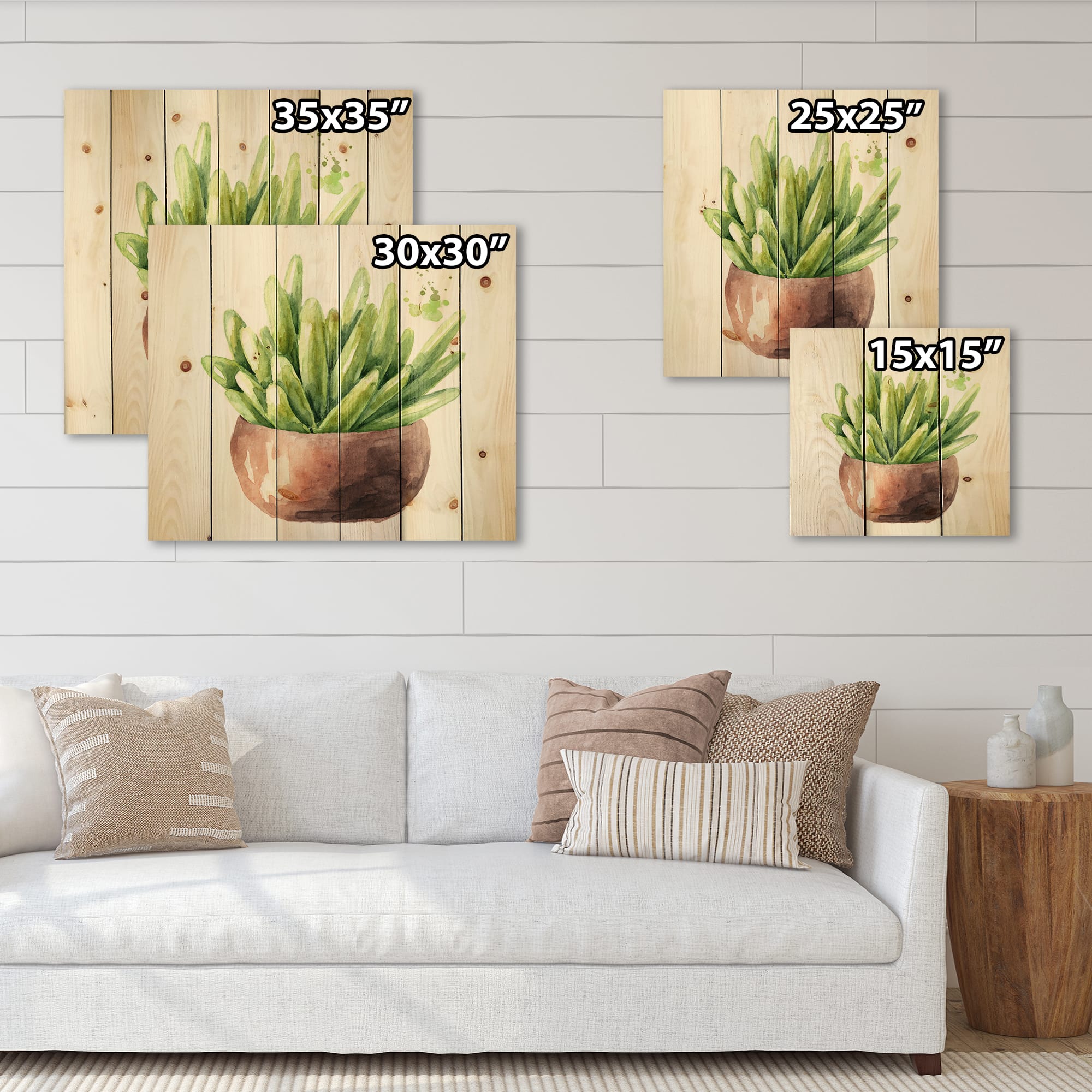 Designart - Succulent Flower In Terracotta Pot I