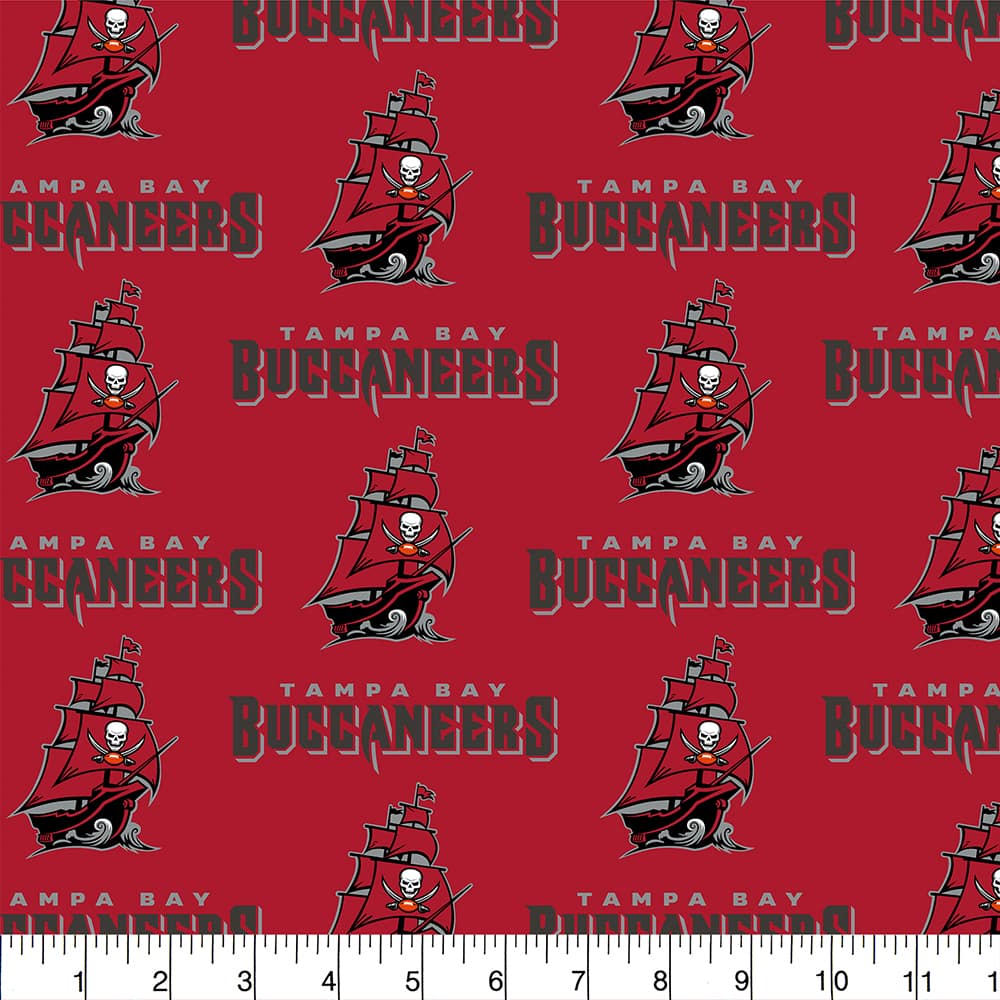 NFL® Tampa Bay Buccaneers Logo Cotton Fabric
