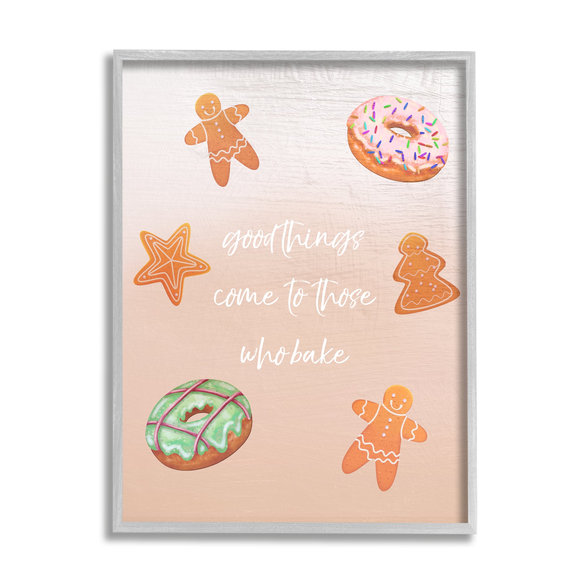 Stupell Industries Those Who Bake Holiday Cookies Framed Giclee Art