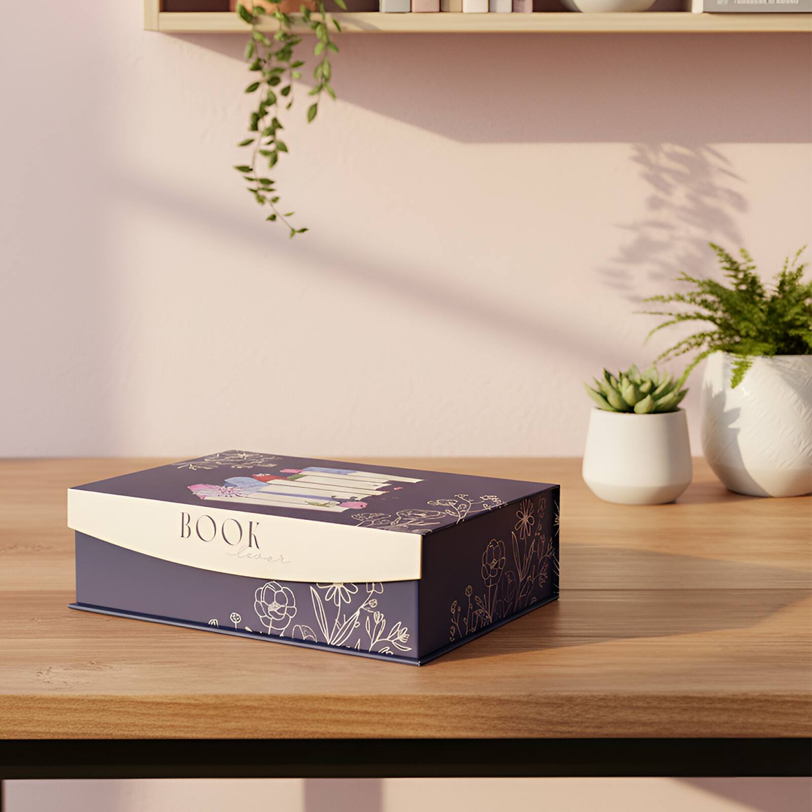 Small Book Lover Decorative Flip Top Book Box by Ashland®
