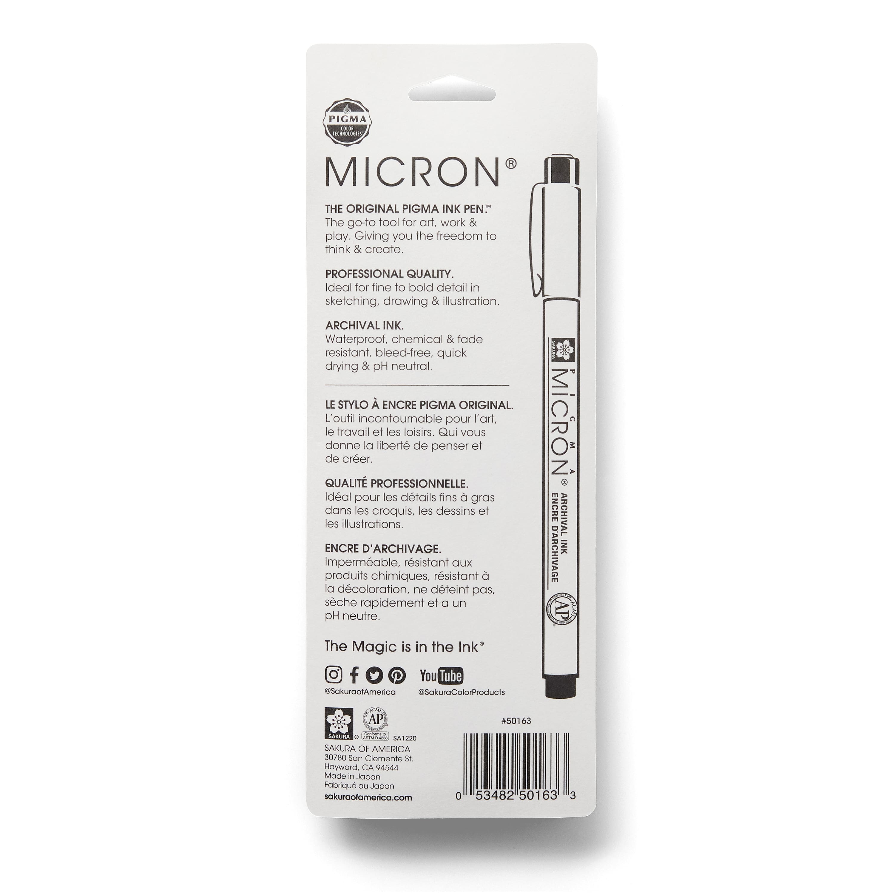 12 Packs: 3 ct. (36 total) Micron® Fine & Bold Line Cool Gray Pens