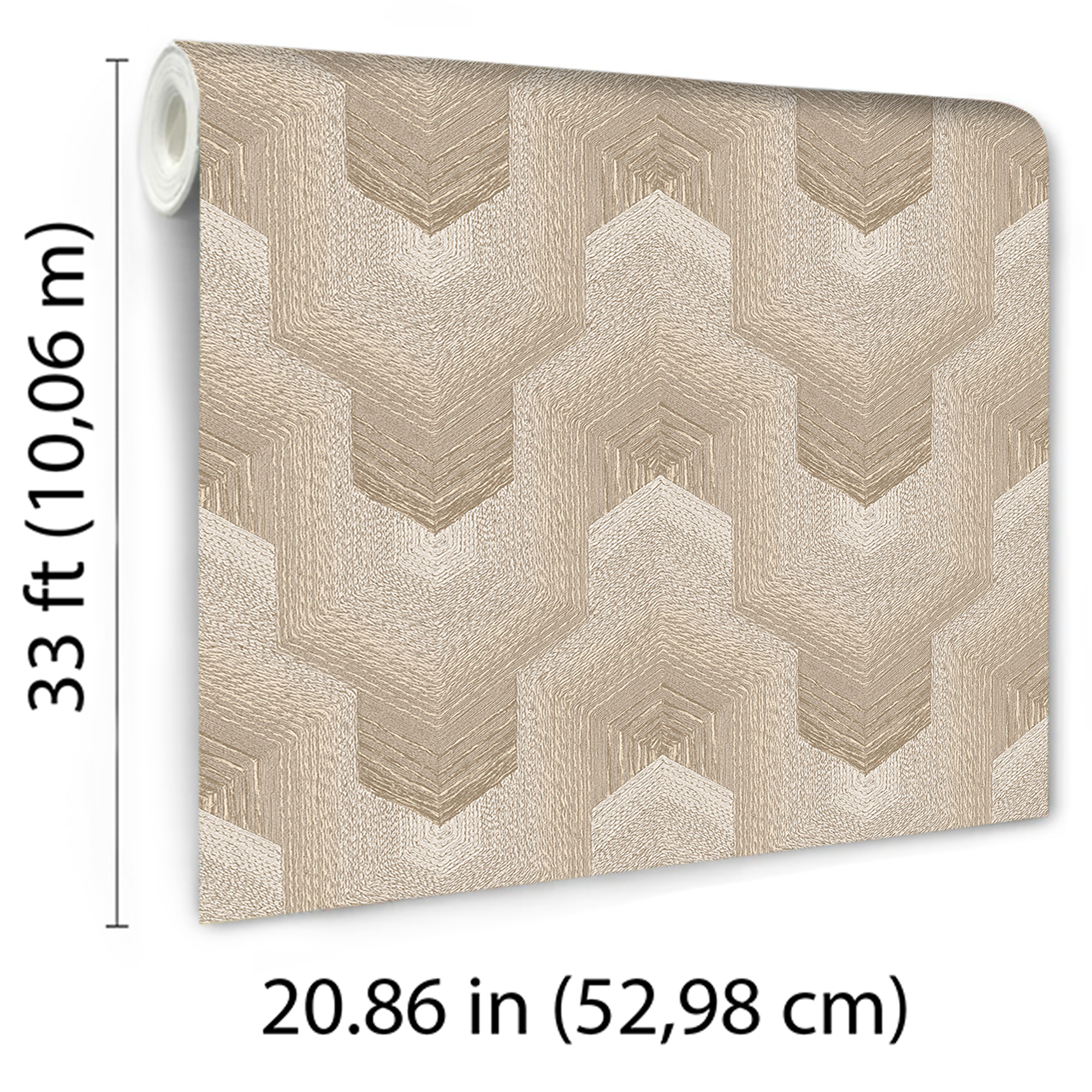 Designs Direct Embroidered Polygonal Dream Wallpaper