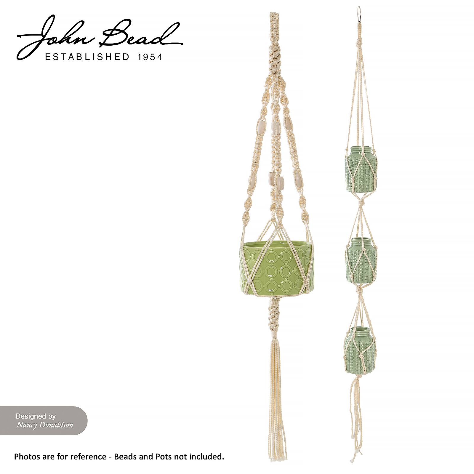 John Bead 6mm Braided Macramé Cord
