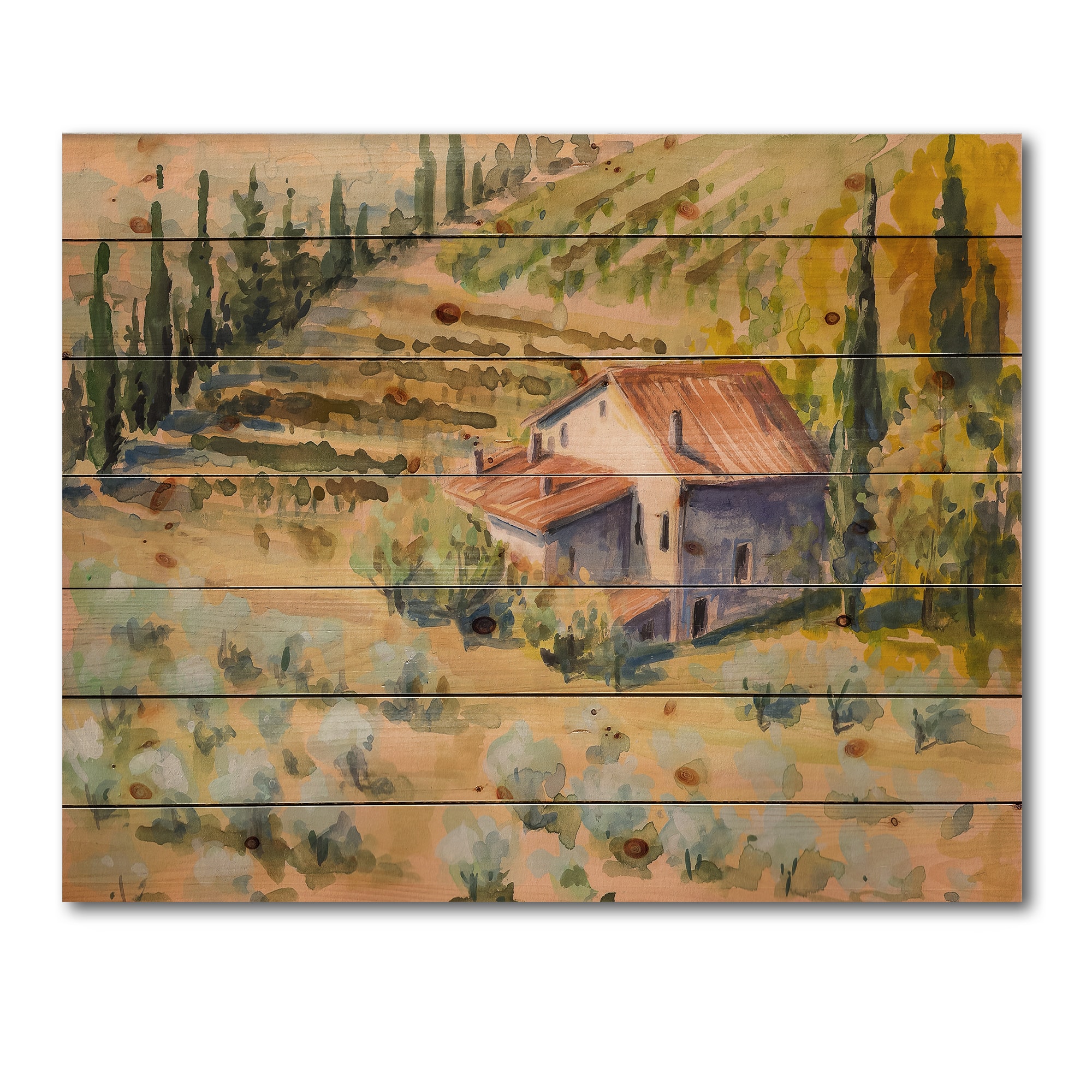 Designart - Little Farm In Countryside