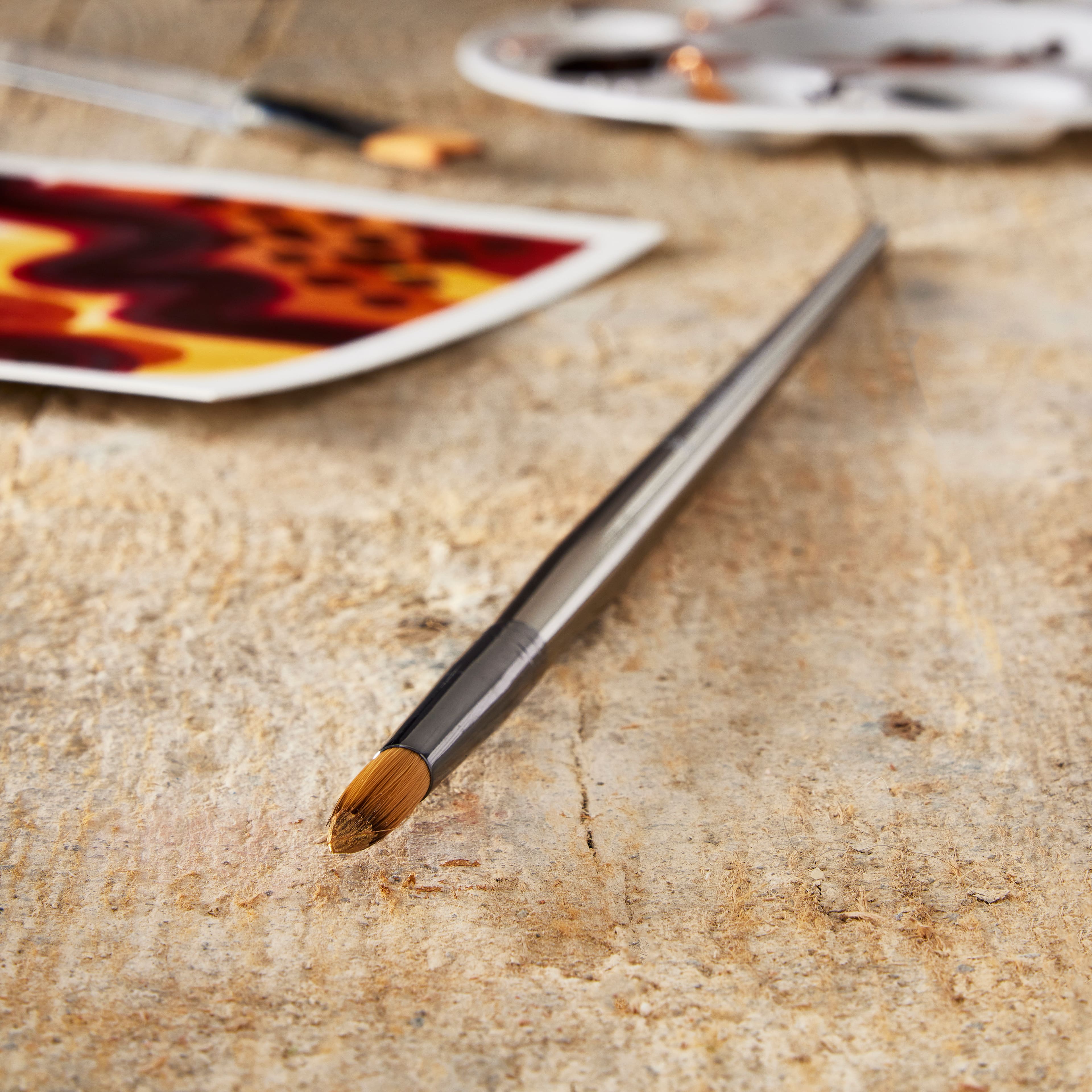 12 Pack: Zen™ Series 43 Long Handle Round Brush