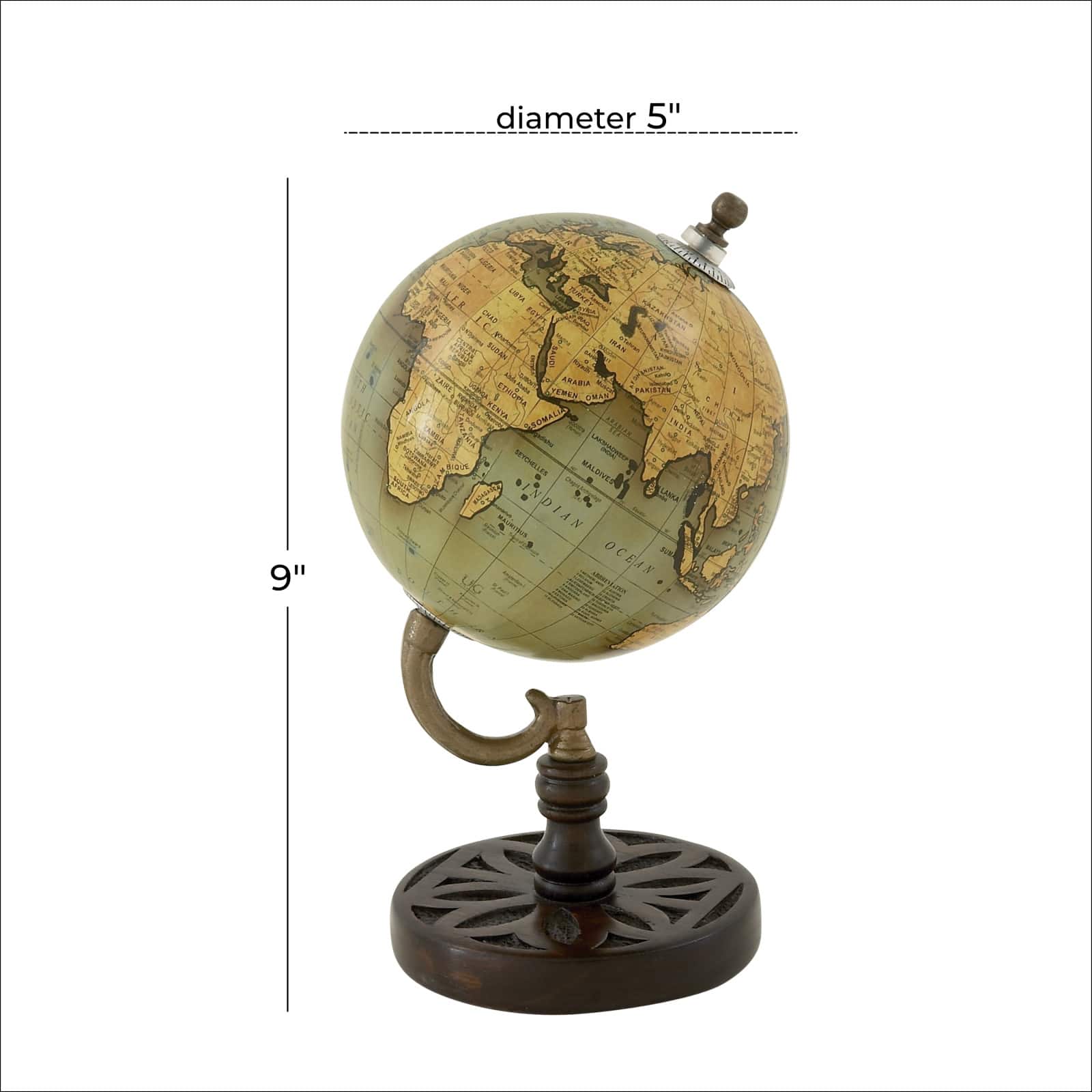 Green Wood Traditional Globe