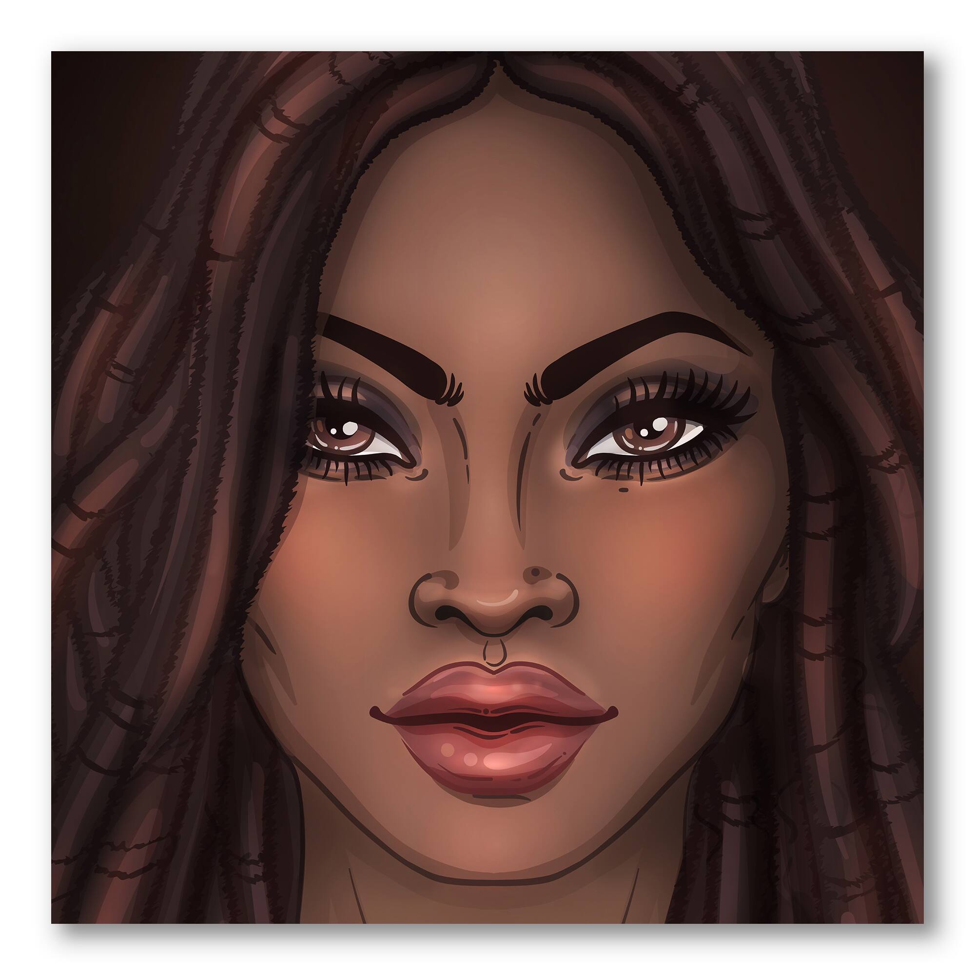 Designart - Portrait of African American Woman I