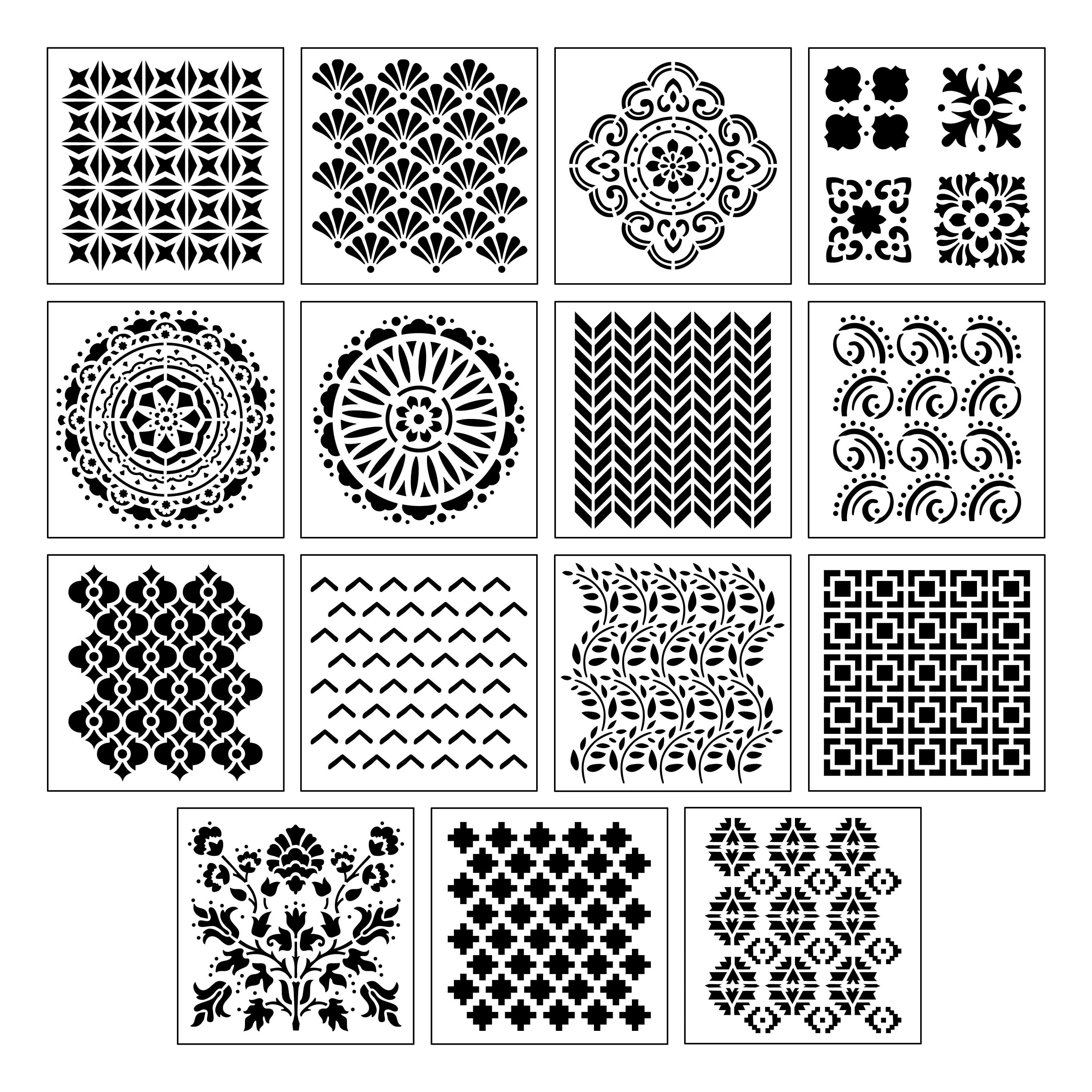 Pattern Stencils by Craft Smart®, 12" x 12"