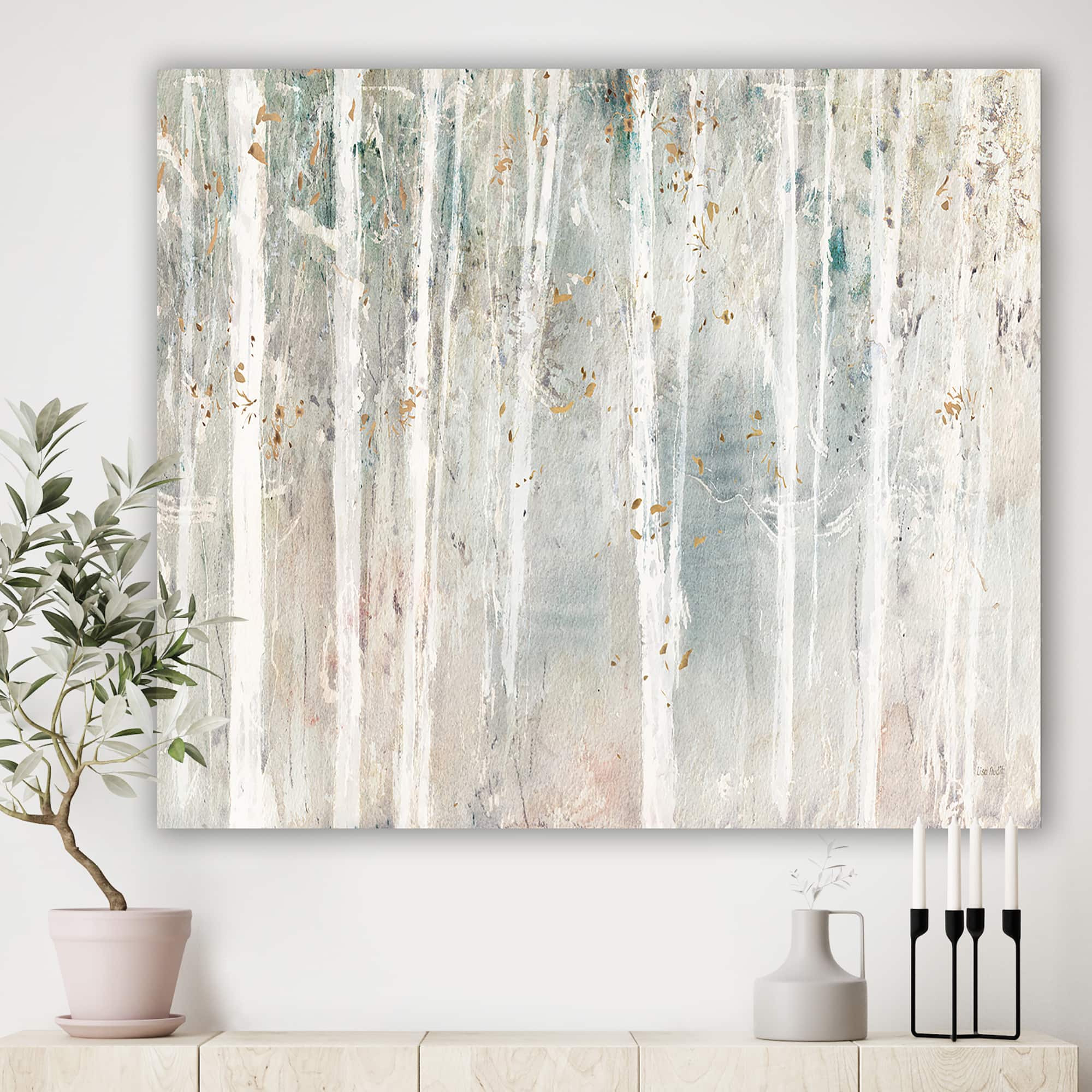 Designart - A Woodland Walk into the Forest III - Modern Farmhouse Canvas Art