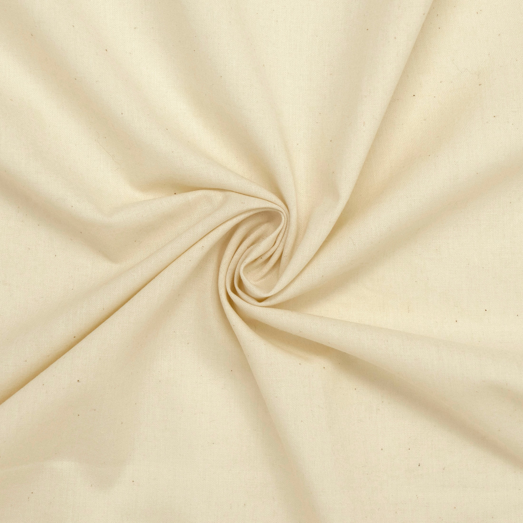 Roc-Lon White Unbleached Perm Press Cotton Fabric