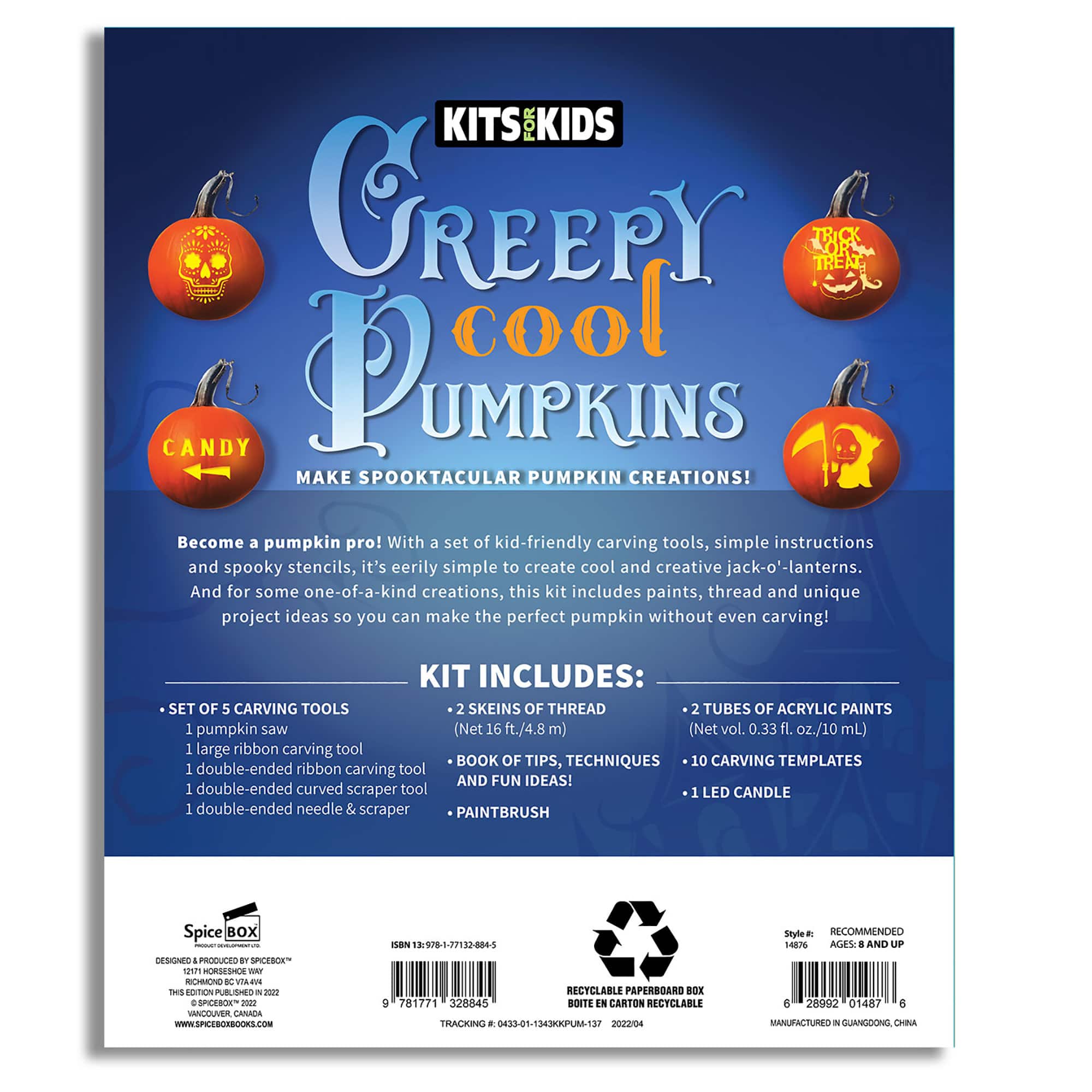 SpiceBox Kits for Kids Creepy Cool Pumpkins Kit