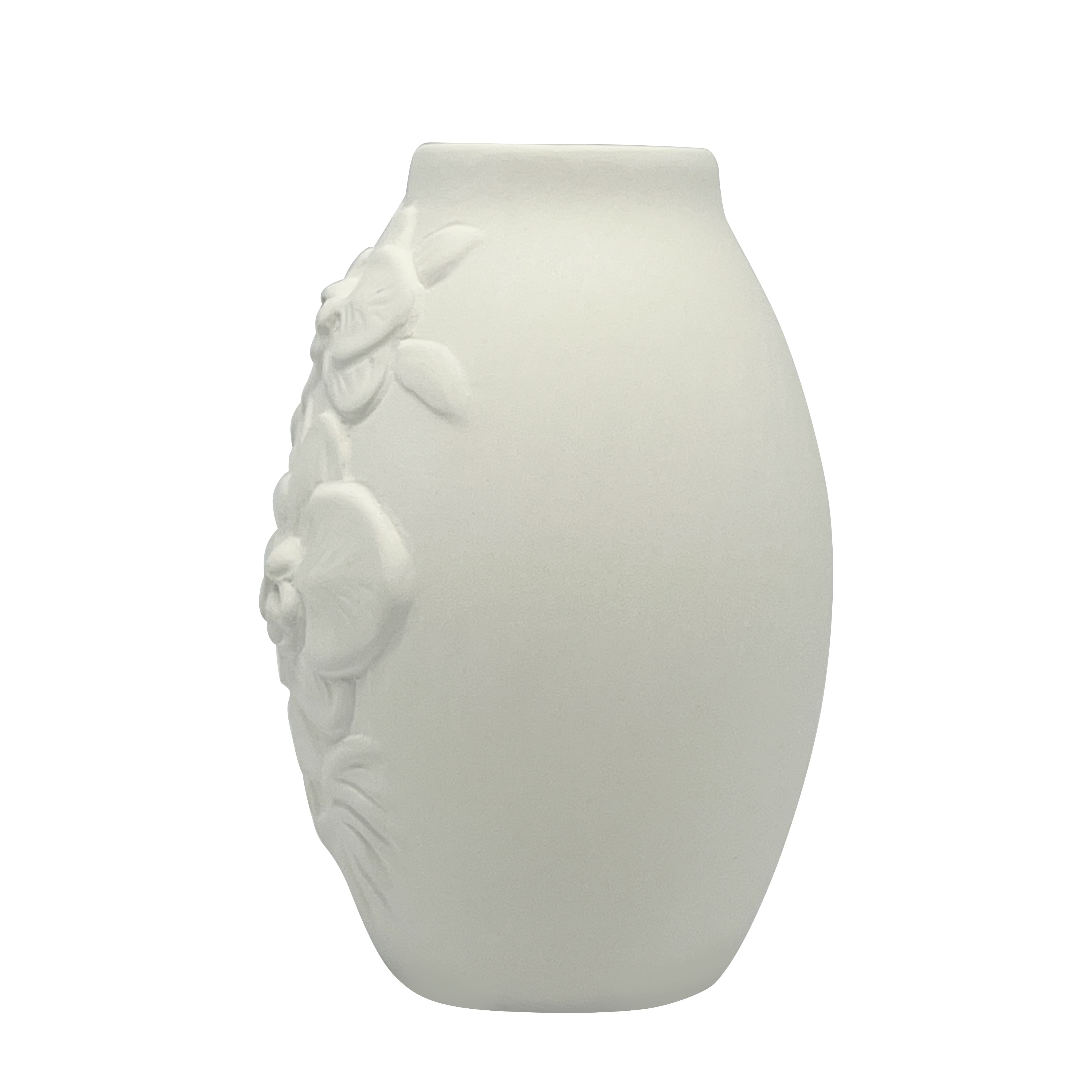 4.25" Embossed Orchid DIY Ceramic Bud Vase by Make Market®