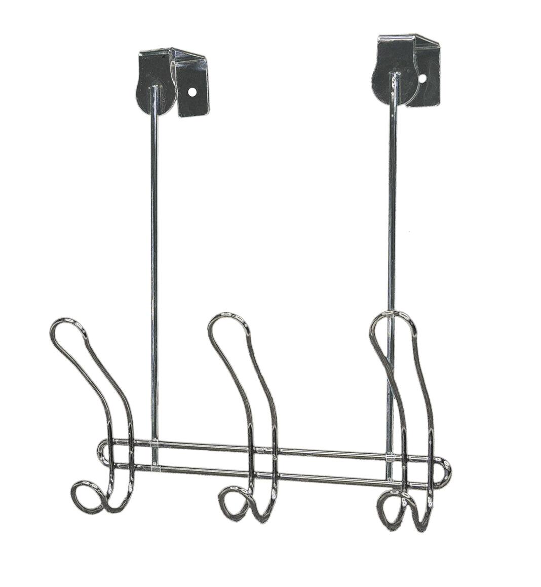 Simplify Chrome 3-Hook Compact Over the Door Hooks