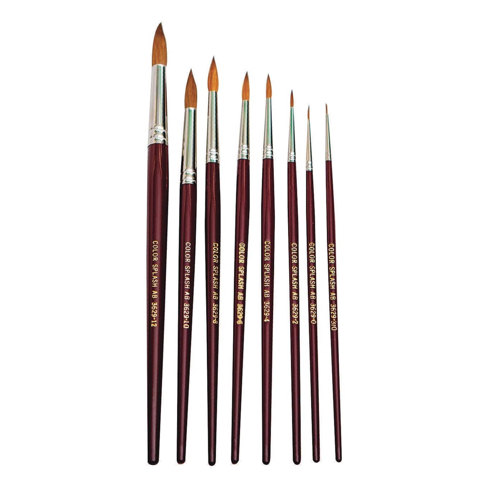 S&S Worldwide® Red Sable Watercolor Brush Set