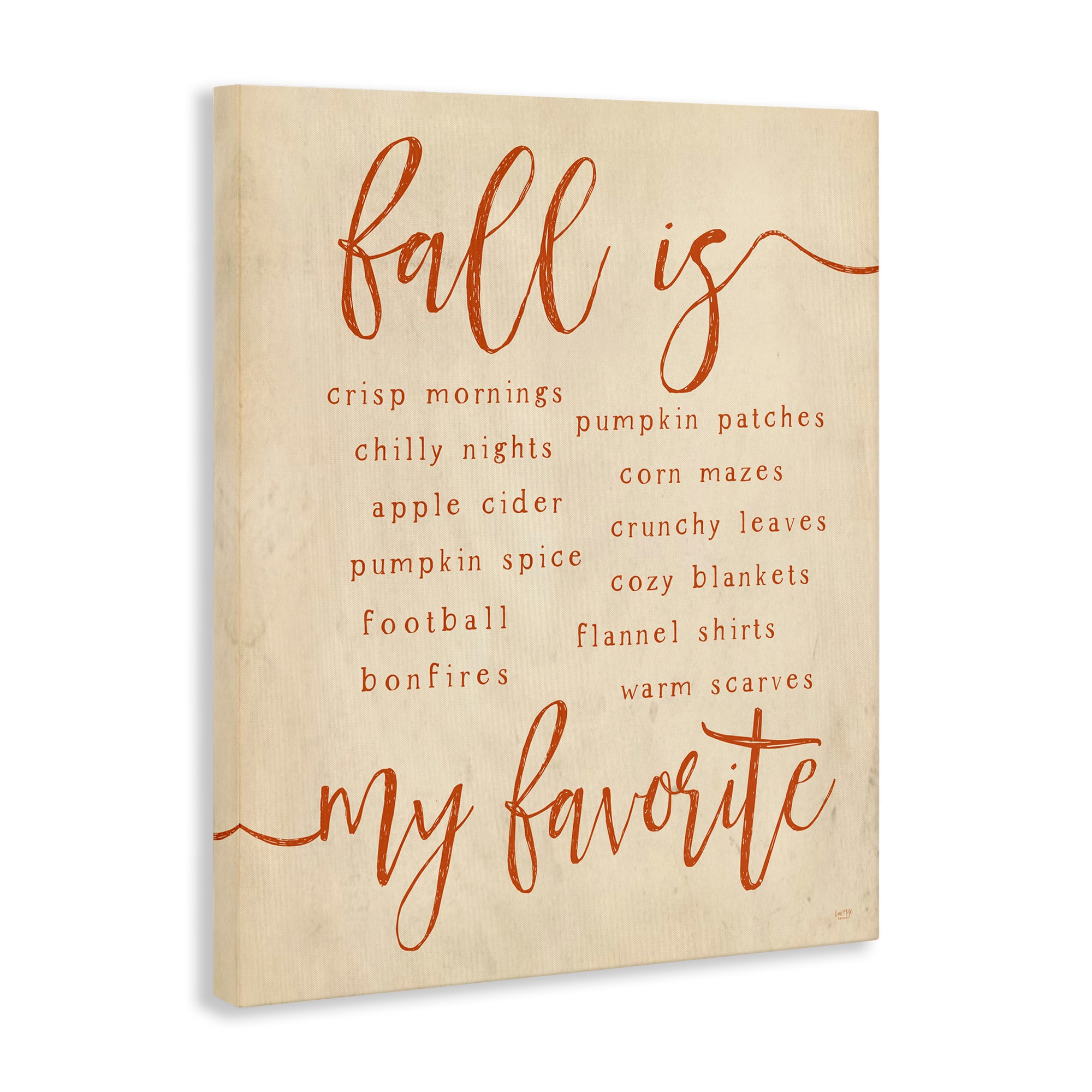 Stupell Industries Favorite Fall Activities Canvas Wall Art