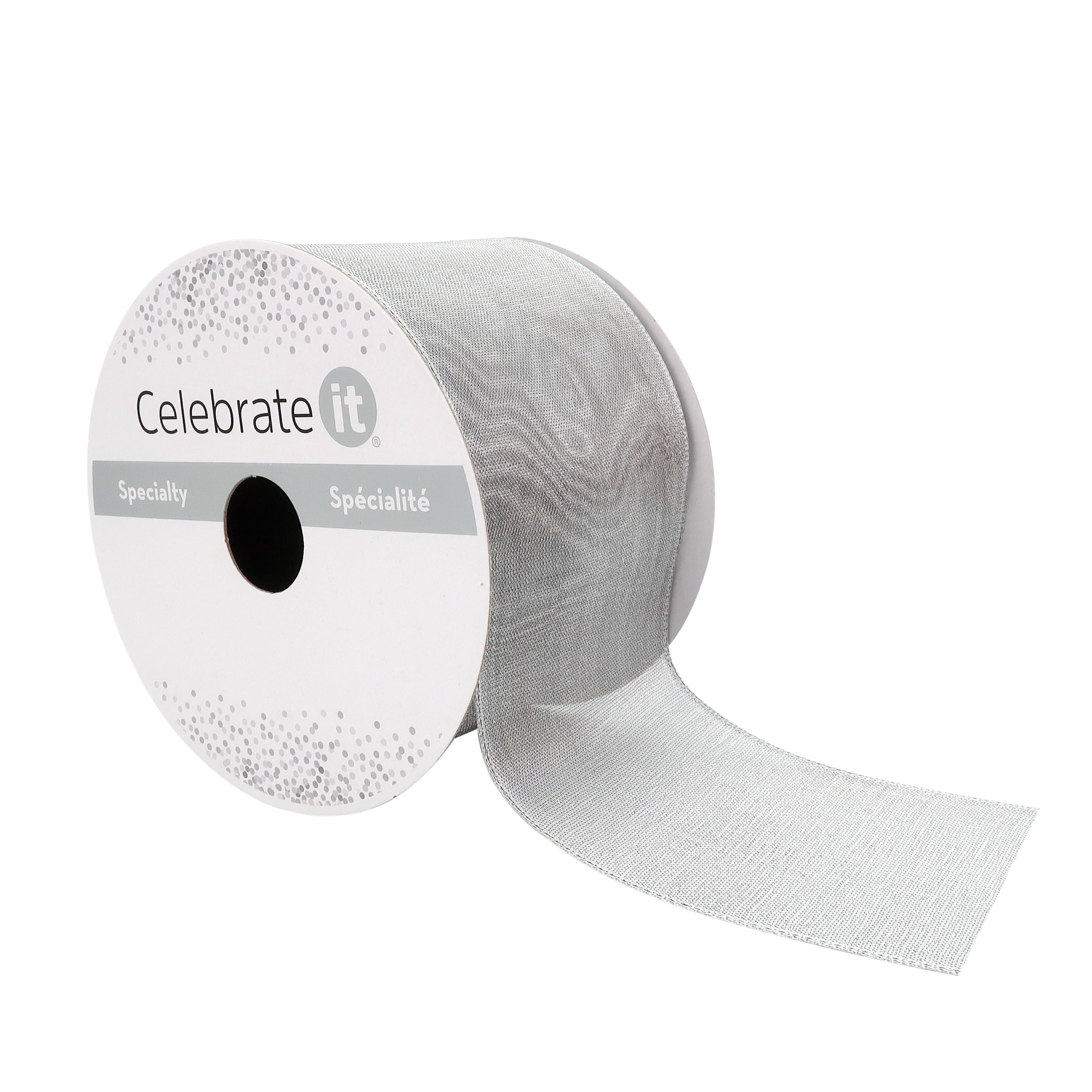 12 Pack: 2.5" x 10yd. Sheer Metallic Wired Ribbon by Celebrate It® Specialty
