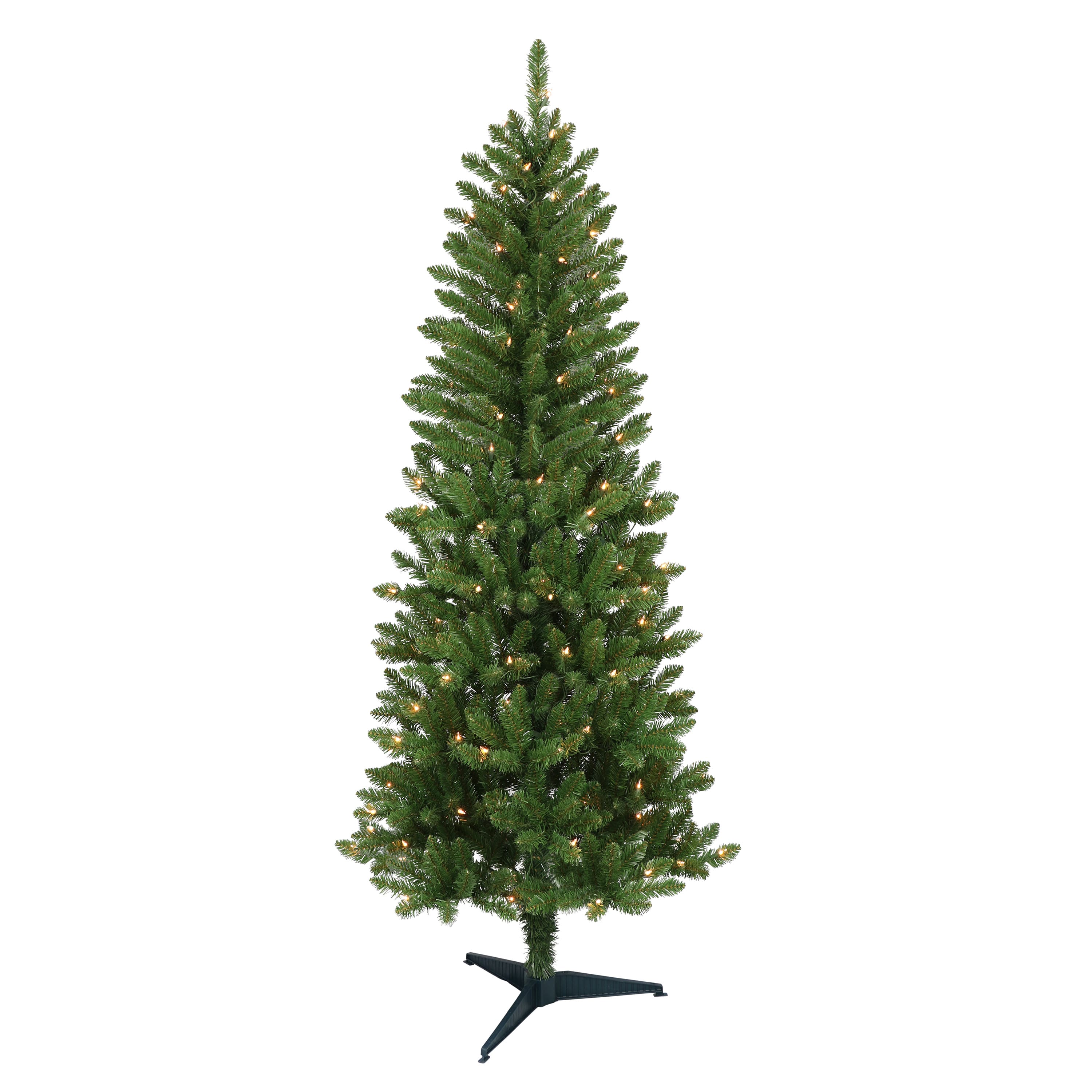 6 Pack: 4ft. Pre-Lit Carson Pine Artificial Christmas Tree, Clear Lights