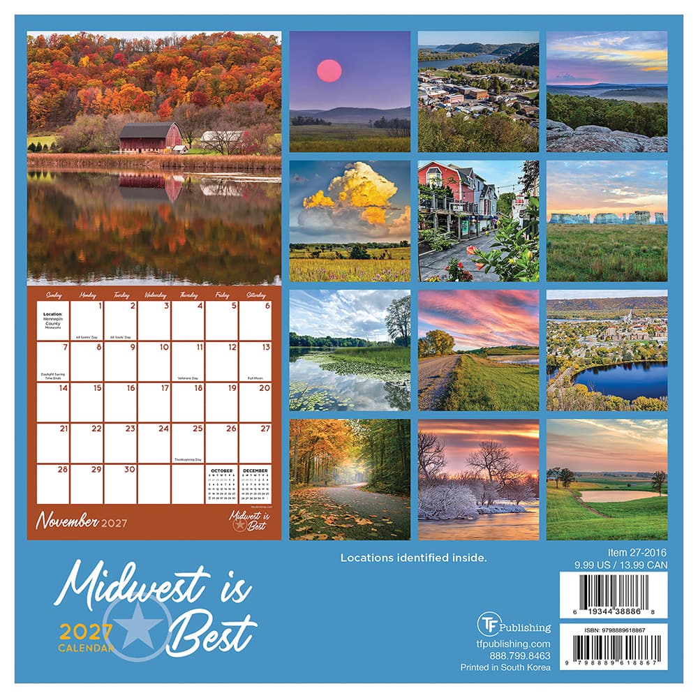 2027 Midwest Is Best Mini Calendar