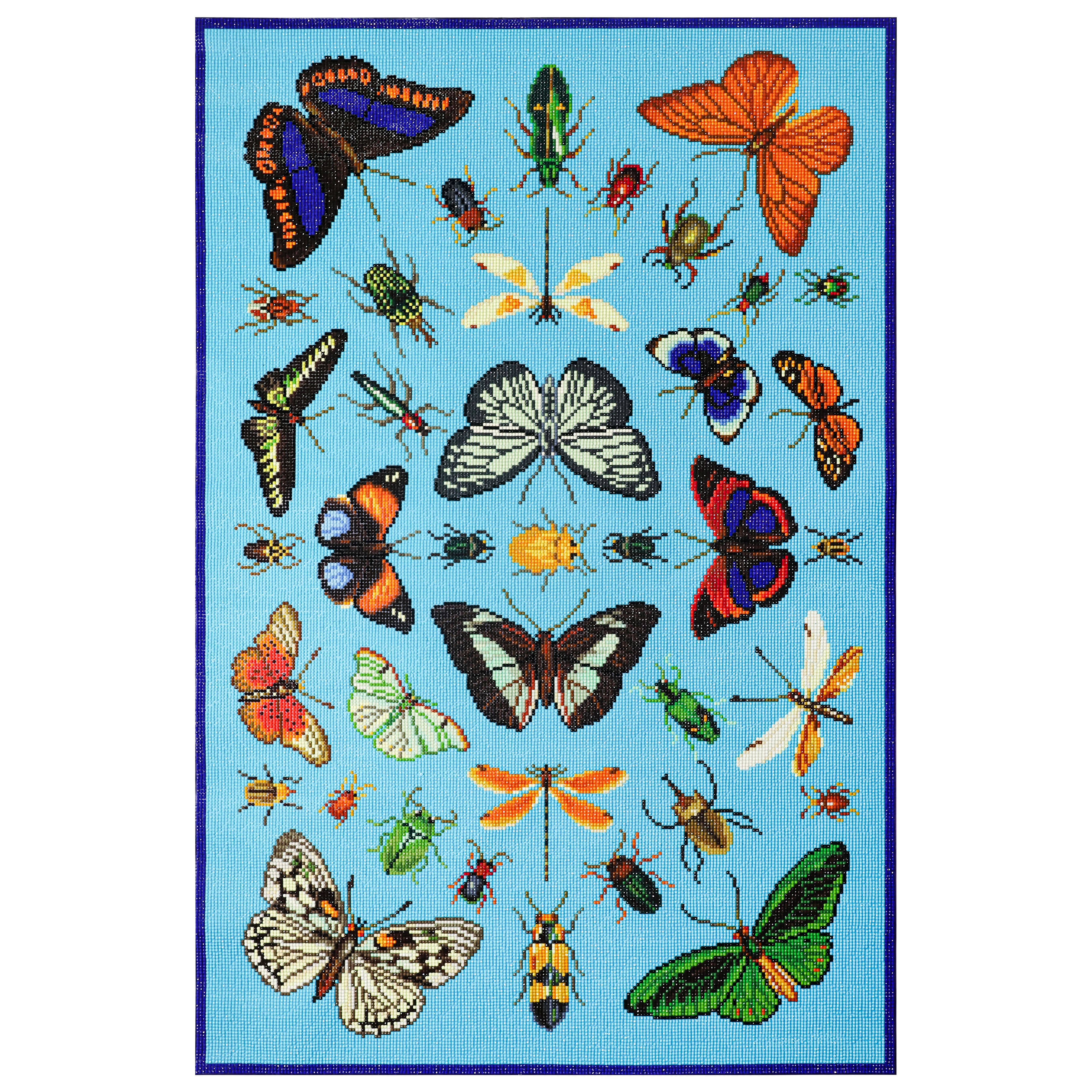 Jonathan Adler x Michaels 24" x 36" Butterfly Diamond Art Kit