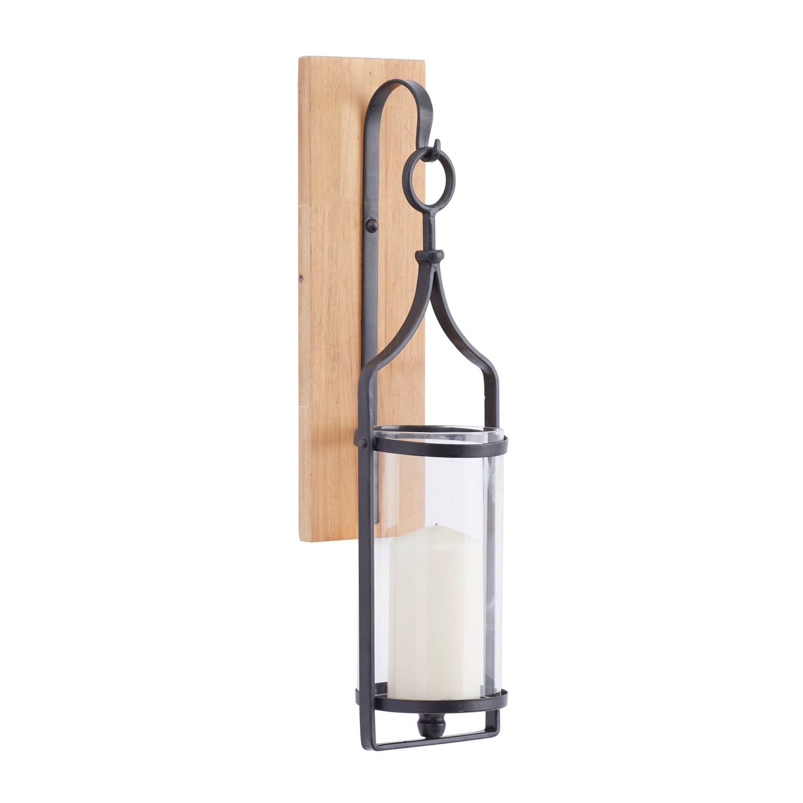 Black Poplar Farmhouse Wall Sconce, 6" x 6" x 7"