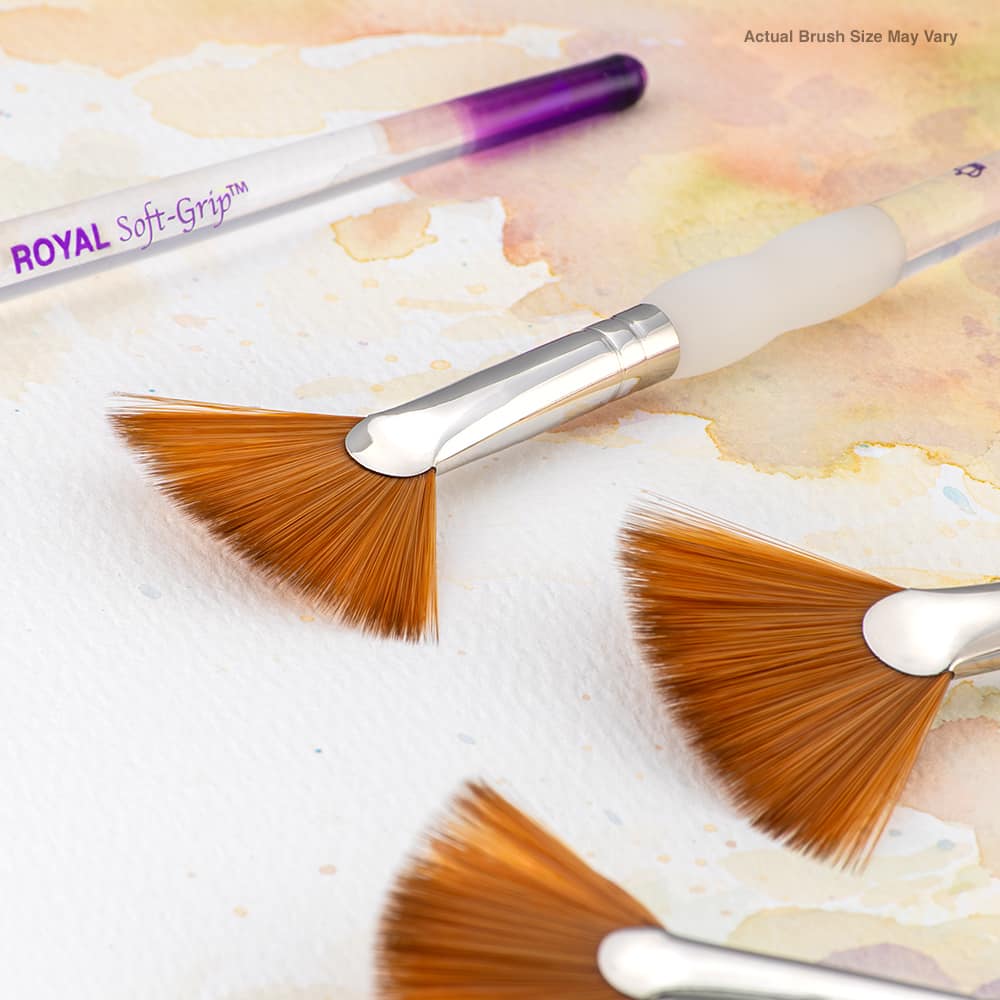 Royal & Langnickel® Soft-Grip™ Synthetic Sable Fan Brush