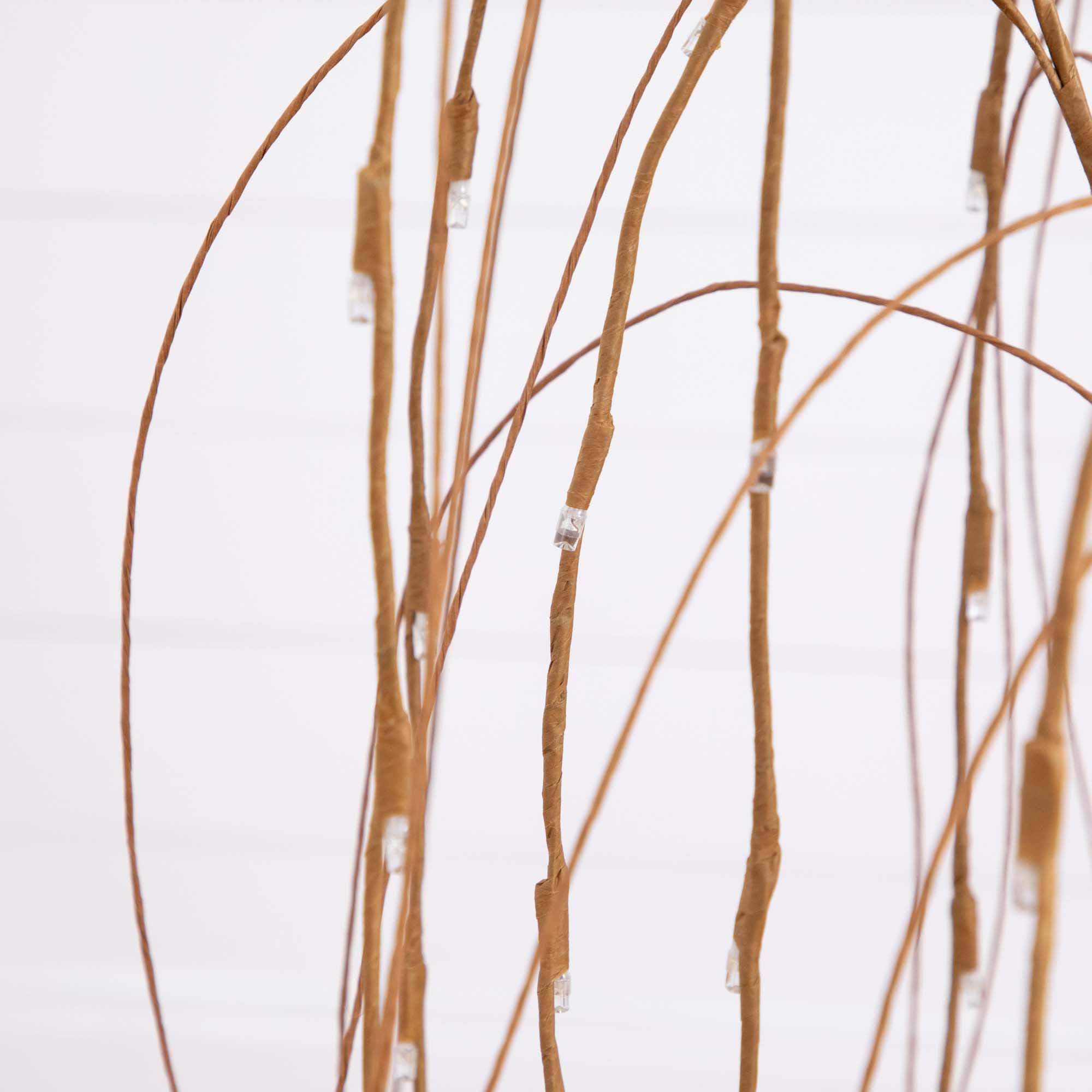 4ft. Pre-Lit Willow Artificial Christmas Tree, Warm White LED Lights