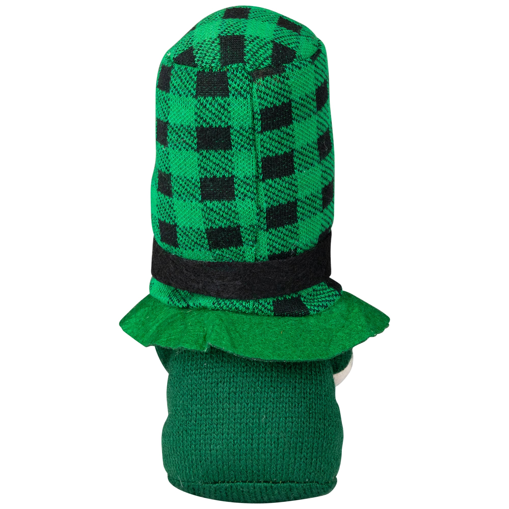 7" Plaid Gnome with Shamrocks St. Patrick's Day Decoration