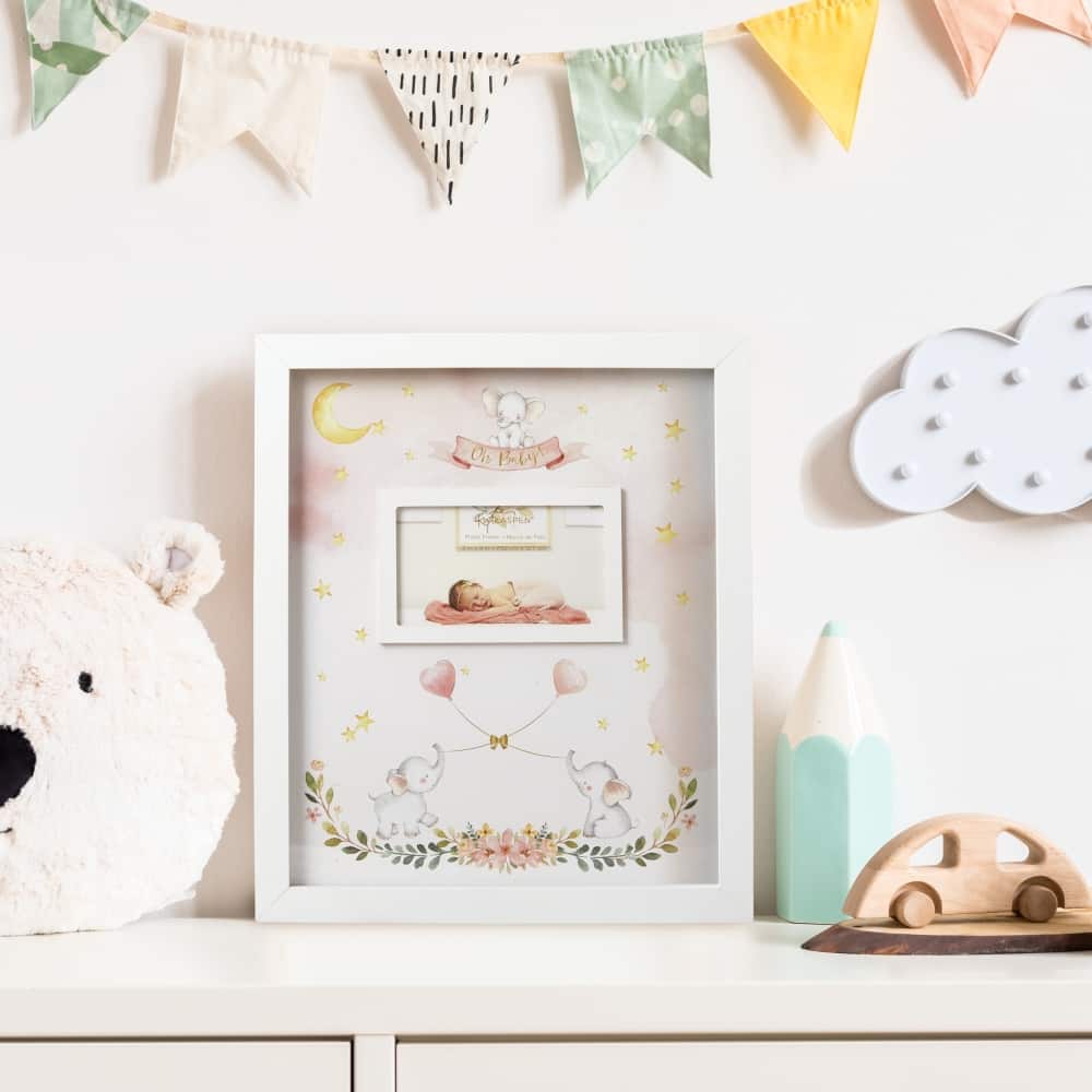 Kate Aspen® Pink Elephant Baby Shower Guest Book Alternative