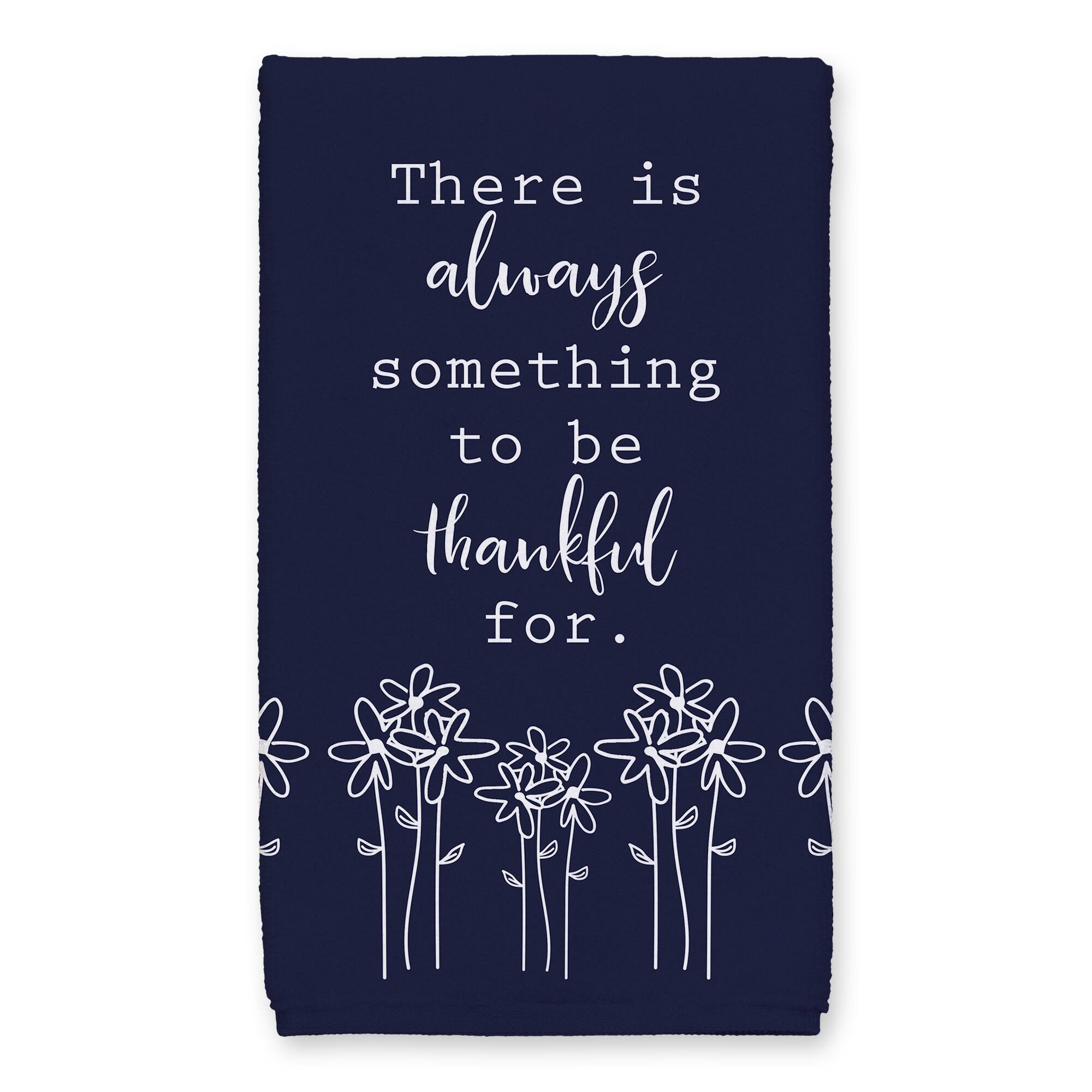 Be Thankful Florals 16" x 25" Tea Towel Set of 2