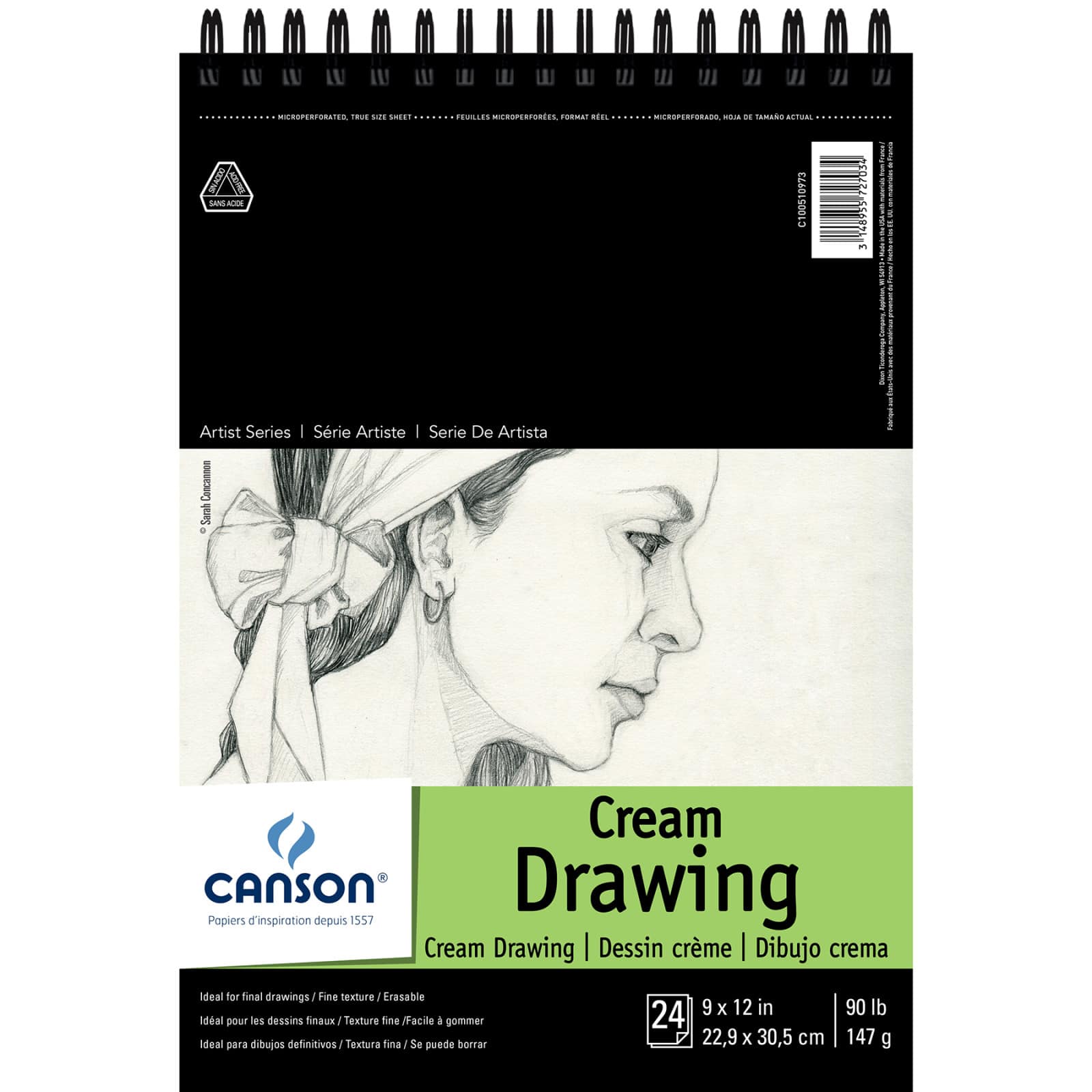Canson® 1557® Artist Series Classic Cream Drawing Pad