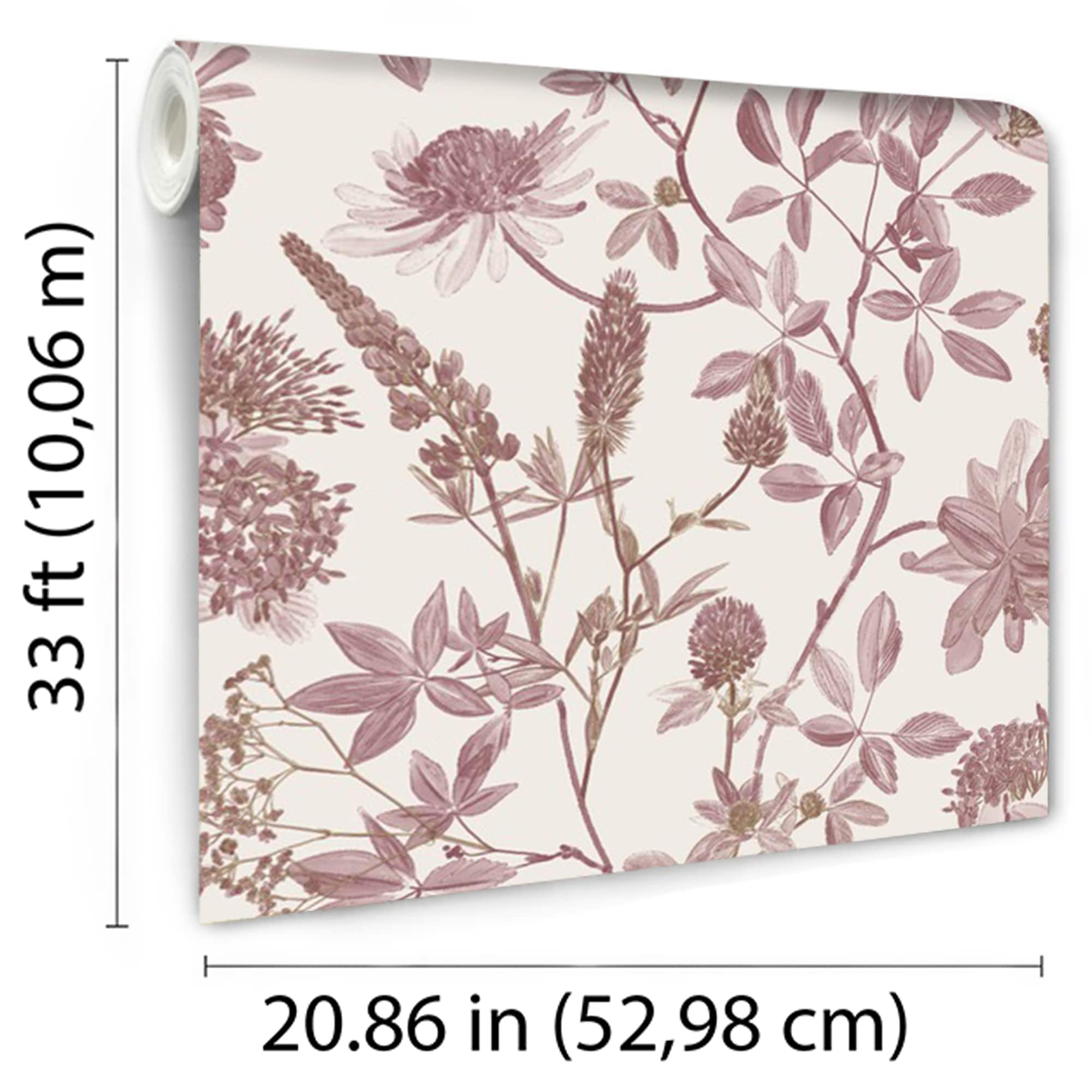 Designs Direct Botanical Blueprint Painterly Branches Wallpaper