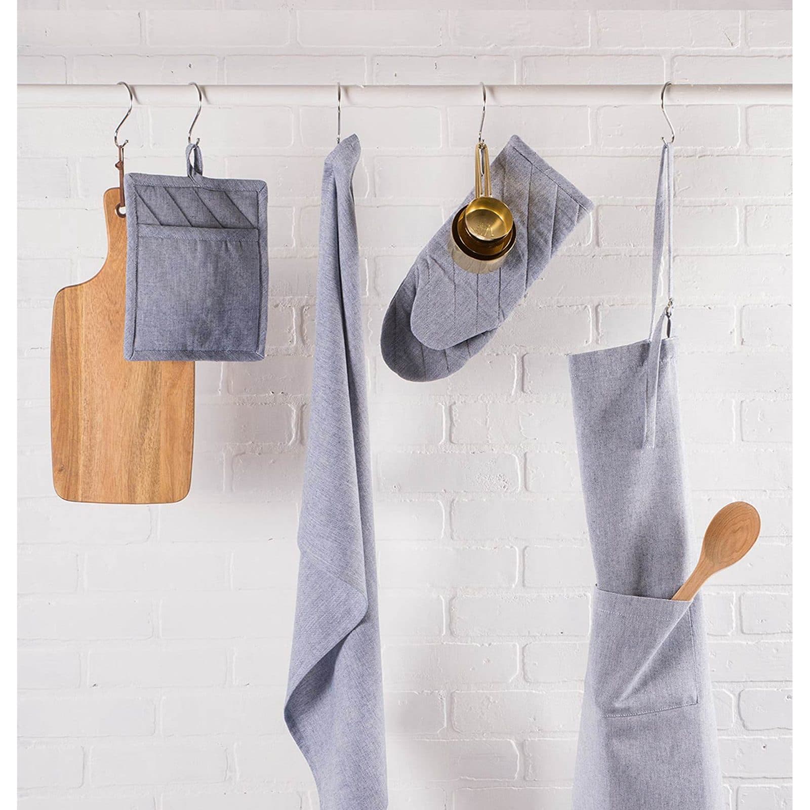DII® Solid Chambray Oven Mitts
