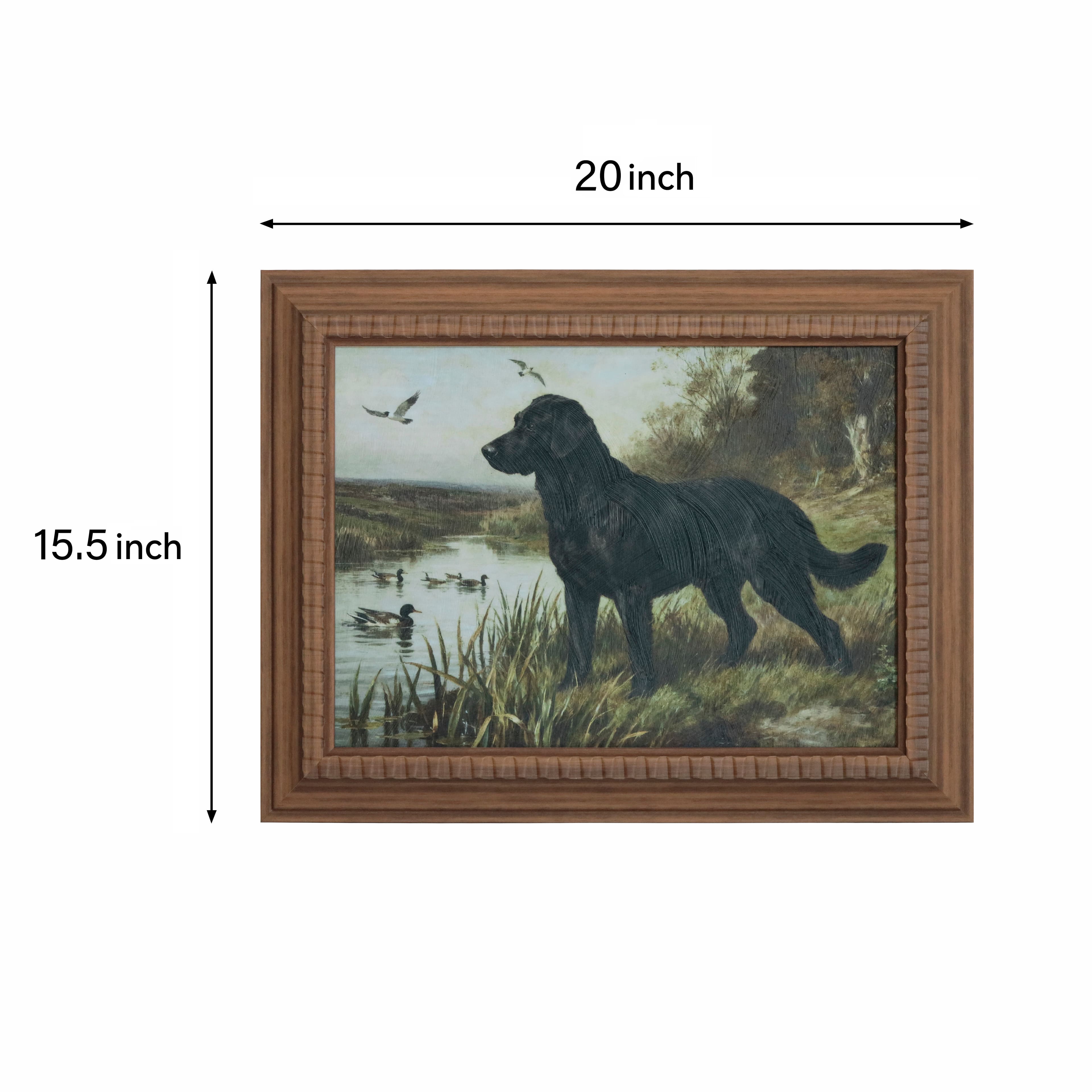 Framed Black Lab Wall Décor by Ashland®