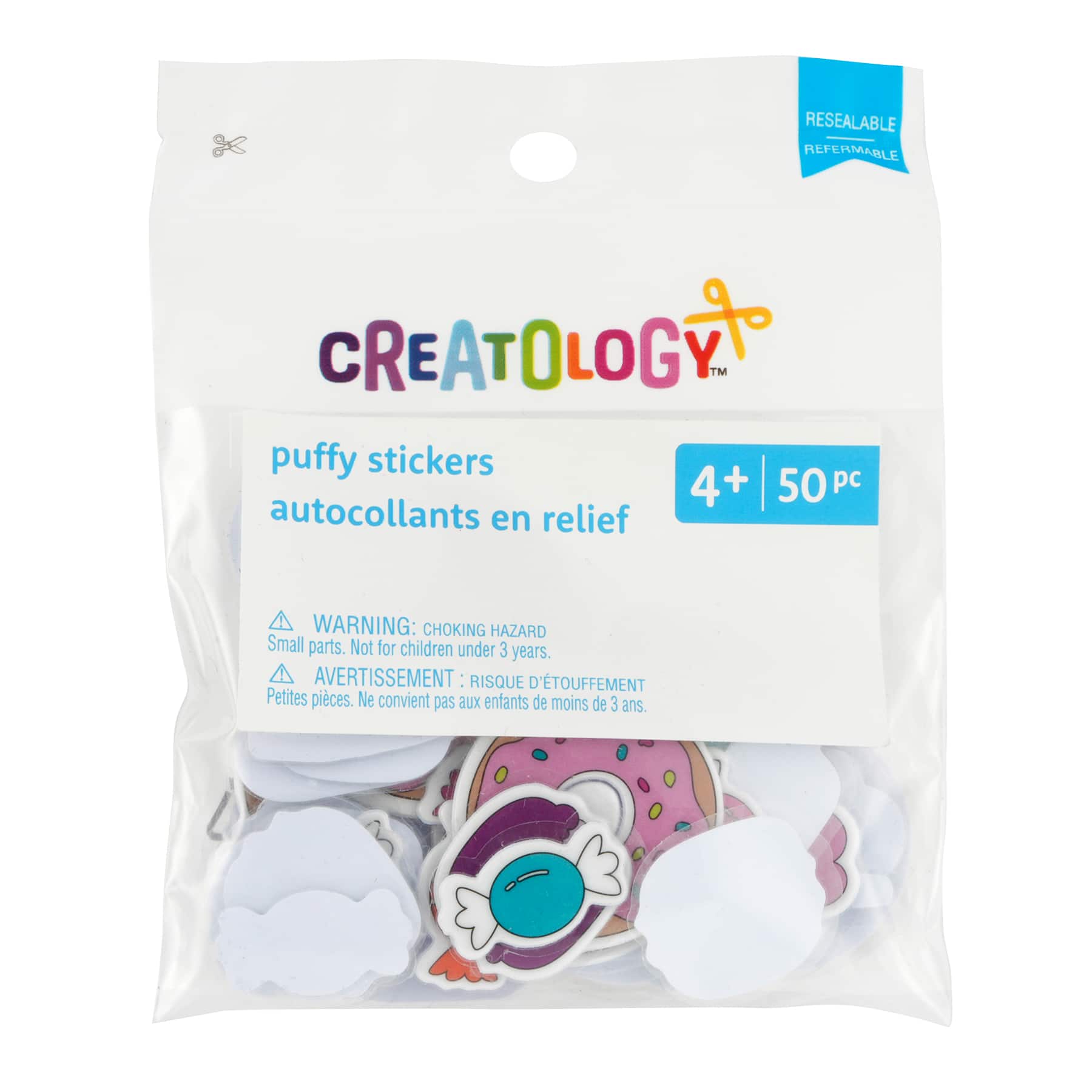 Autocollants en relief de gâteries sucrées de Creatology