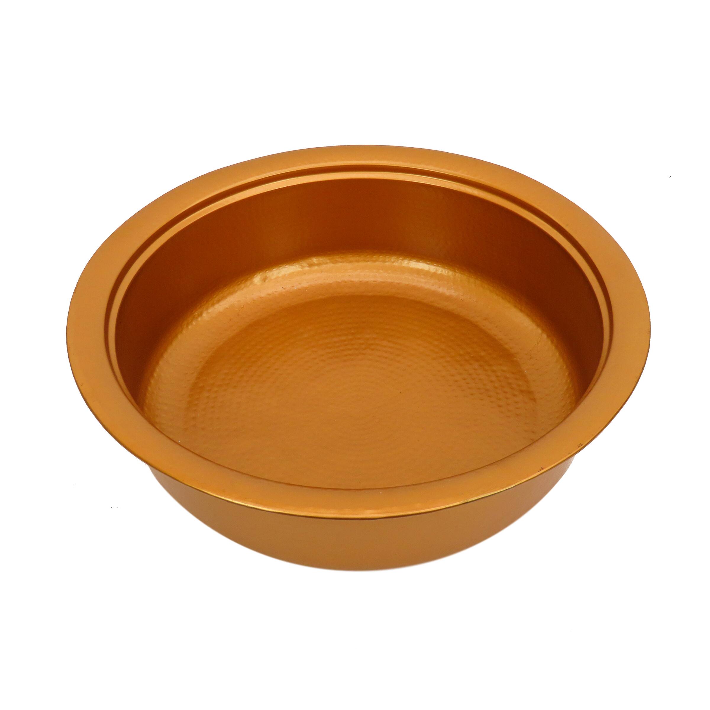 30" Deep Bowl Copper Fire Pit with Stand & Screen