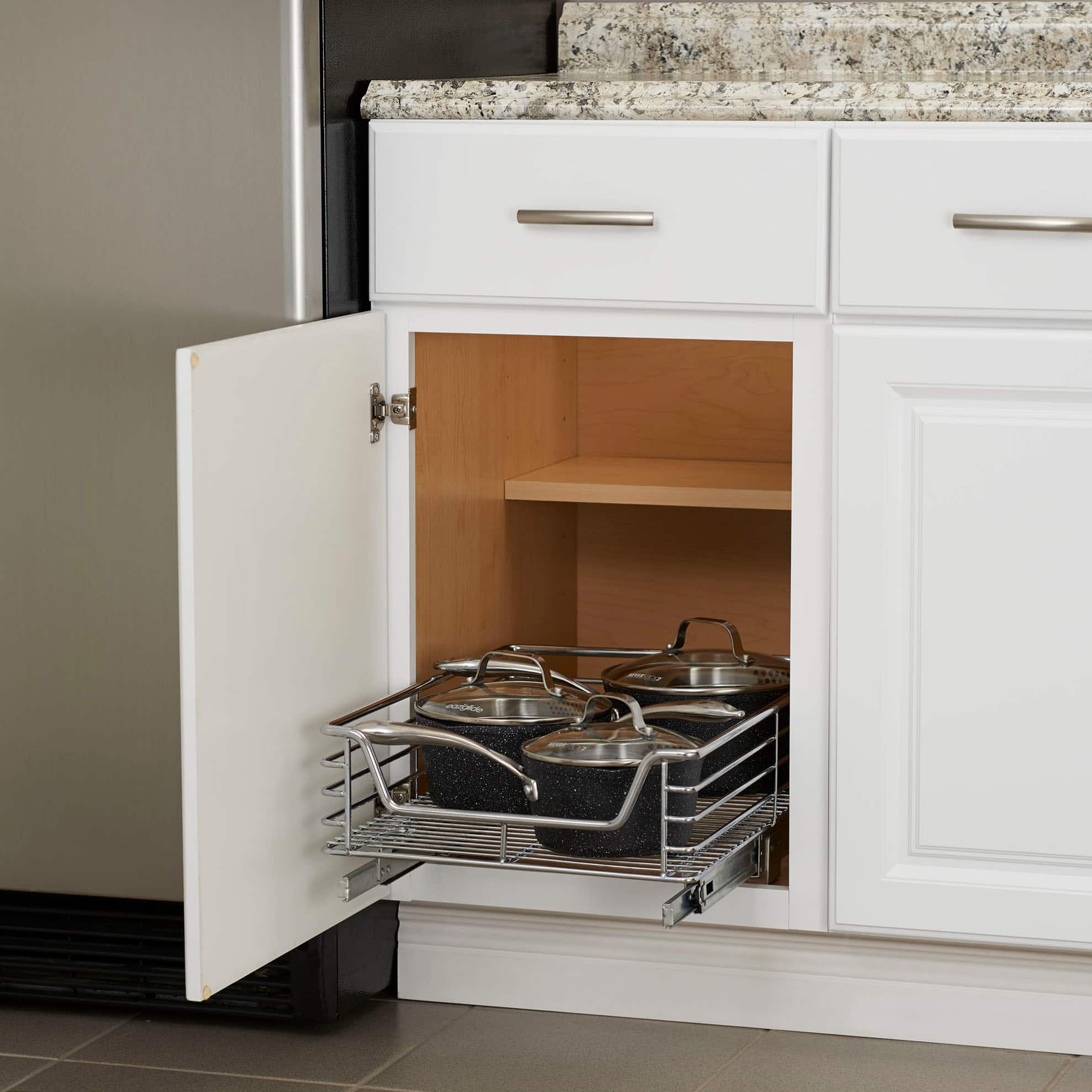 Household Essentials Glidez Chrome Cabinet Organizer